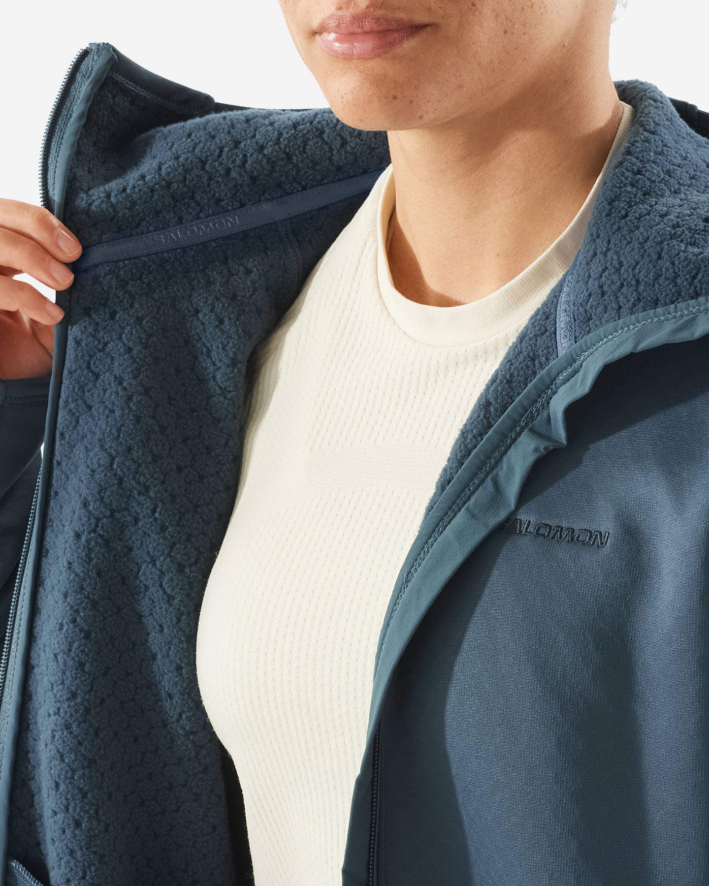 Pile SALOMON ESSENTIAL LIGHTWARM W - Blu Navy - 3 | Cisalfa Sport