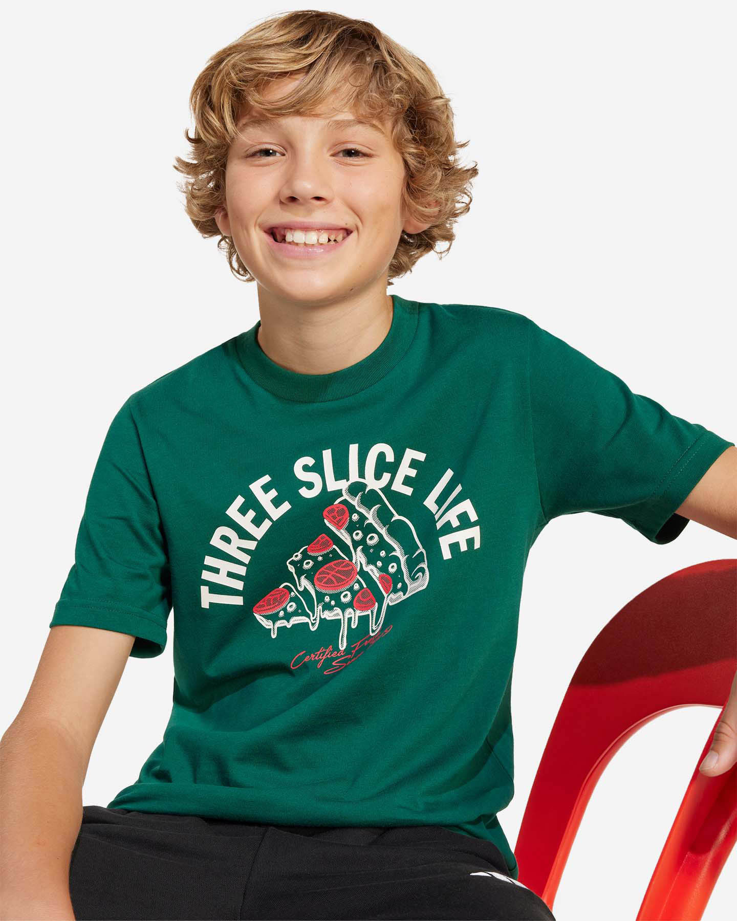 T-shirt ADIDAS PIZZA LOGO JR - Verde - 5 | Cisalfa Sport