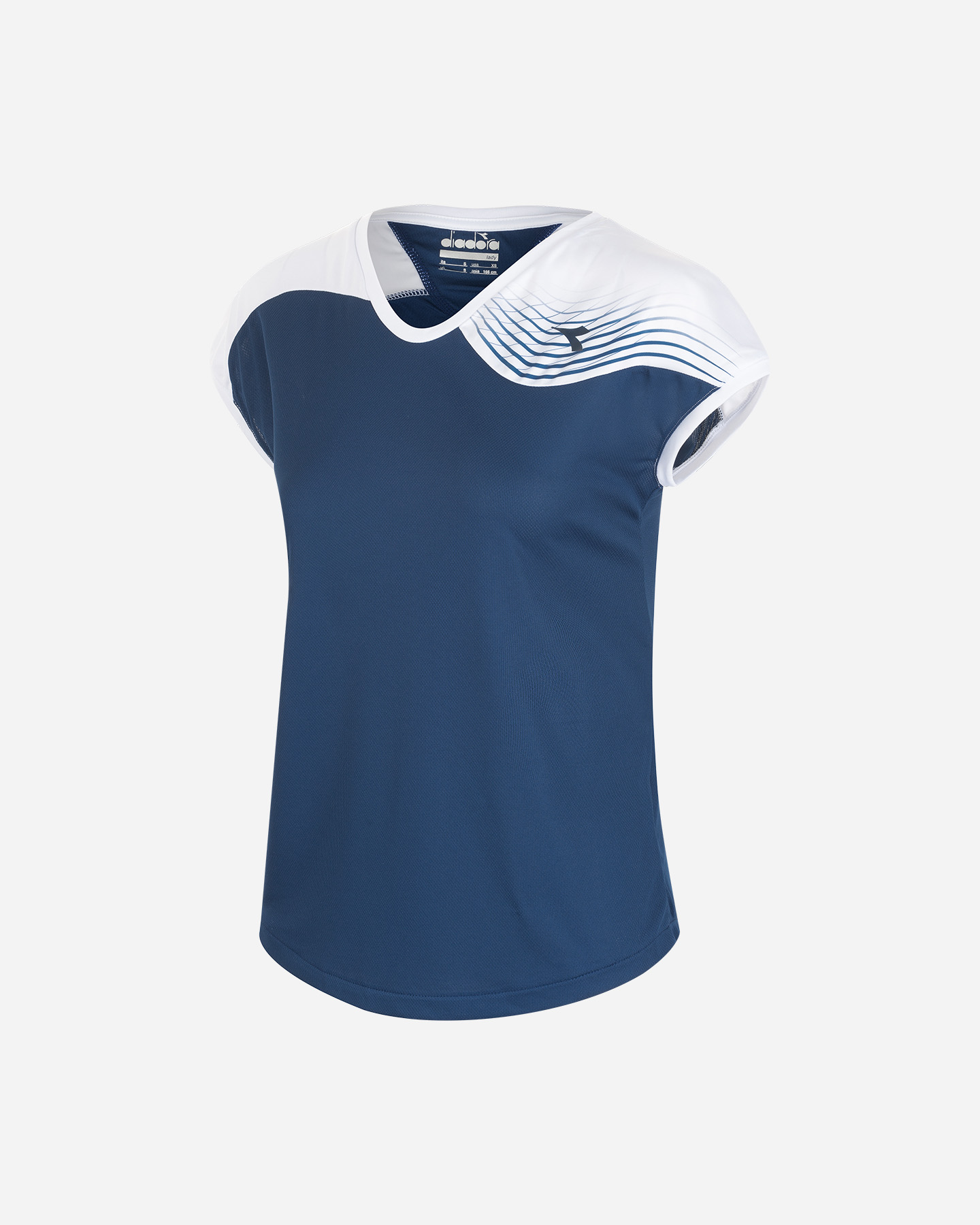 T-shirt tennis DIADORA COURT W - Blu Navy - 0 | Cisalfa Sport