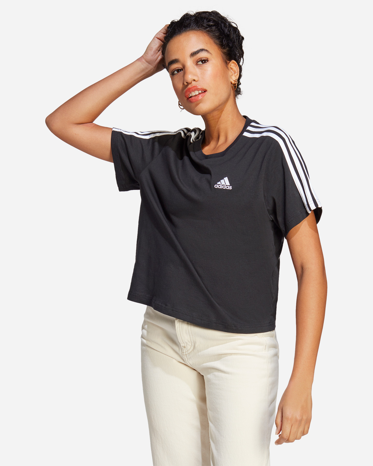 T-shirt ADIDAS 3STRIPES W - Nero - 1 | Cisalfa Sport