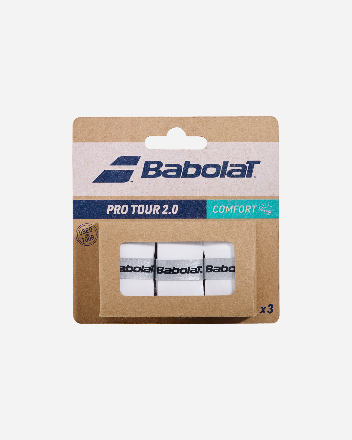 Grip tennis BABOLAT PRO TOUR 2.0 X3  - Bianco - 0 | Cisalfa Sport