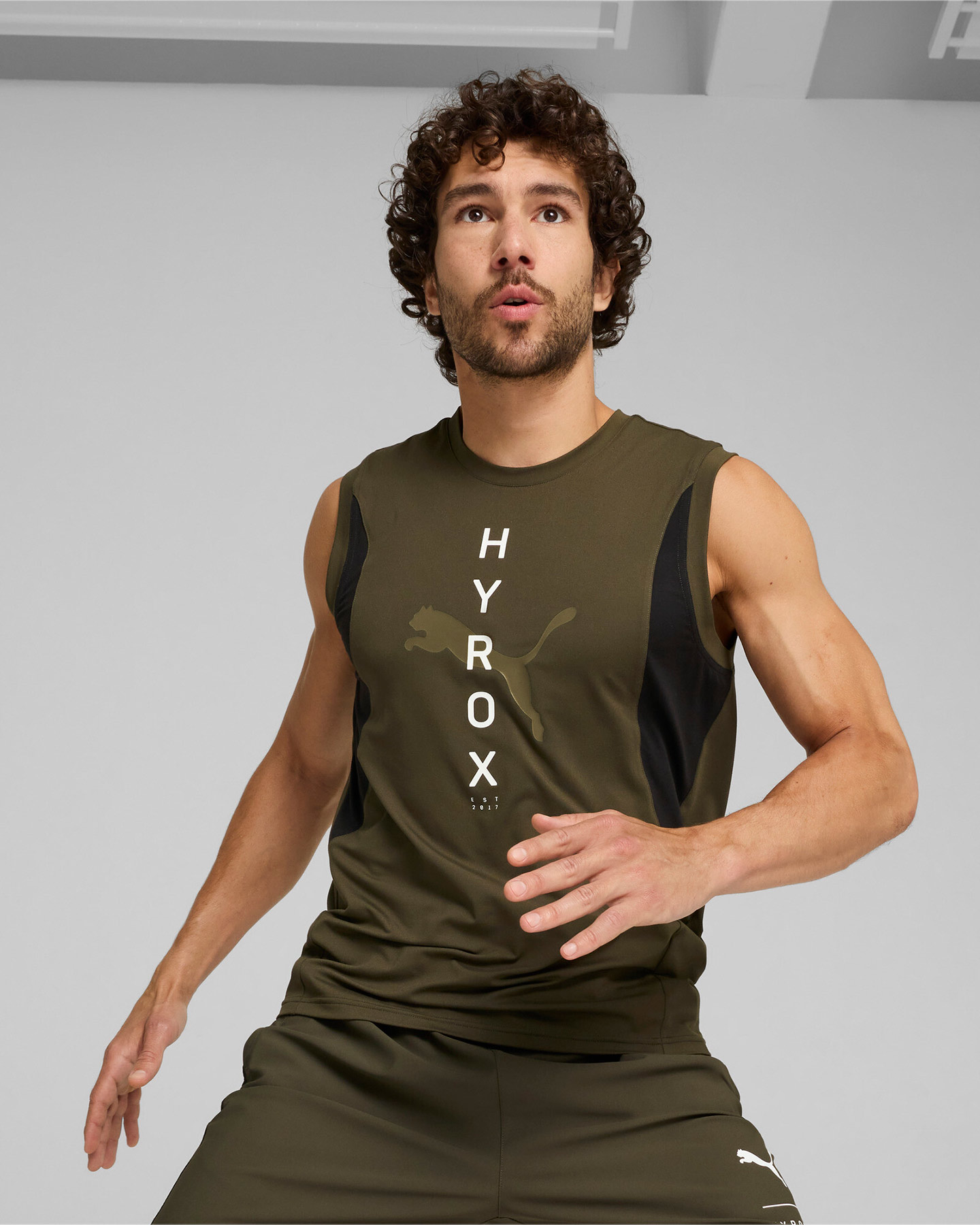 Canotta training PUMA HYROX ALWAYS ON CLOUDSPUN M - Verde - 2 | Cisalfa Sport