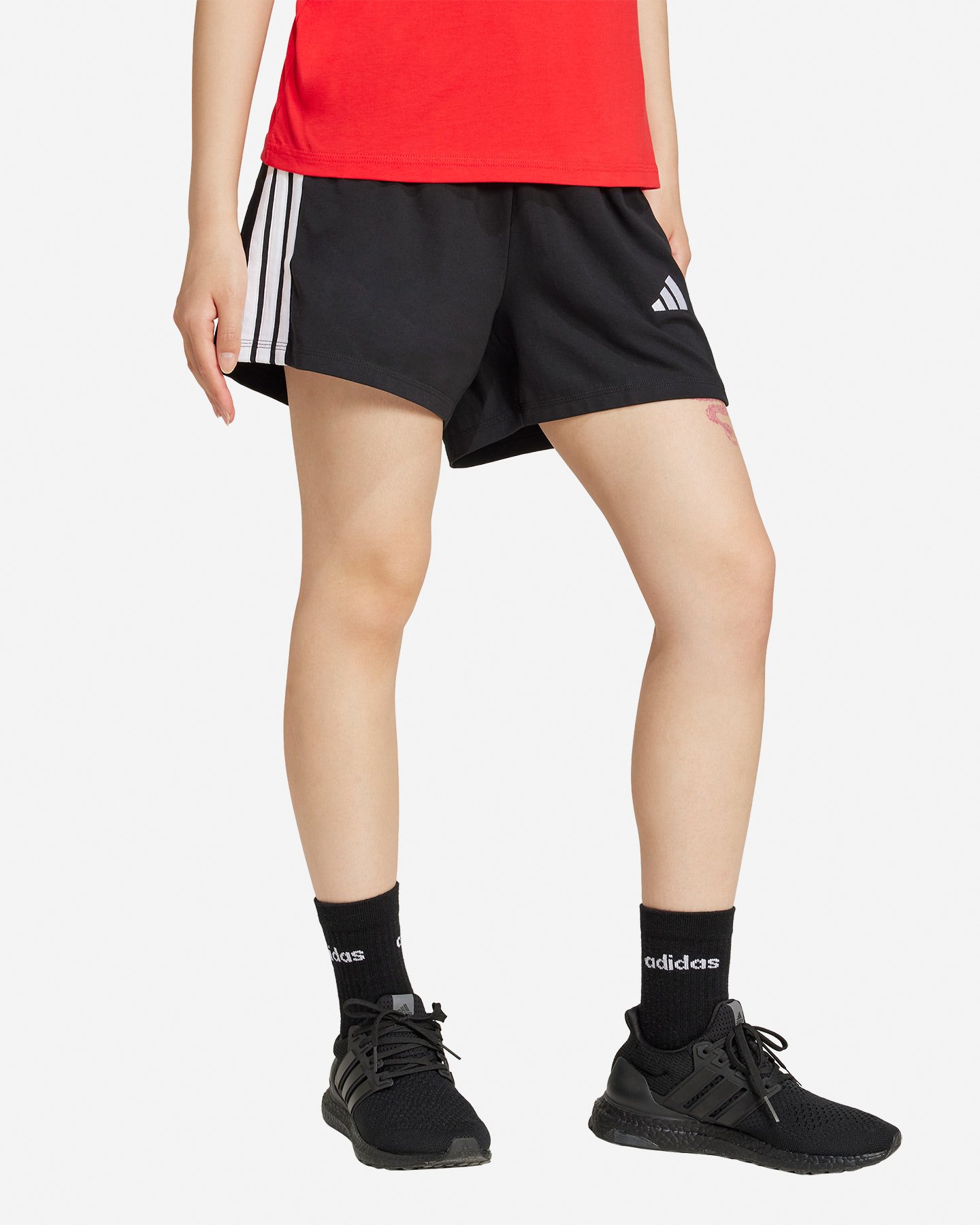 Pantaloncini ADIDAS 3STRIPES W - Nero - 3 | Cisalfa Sport