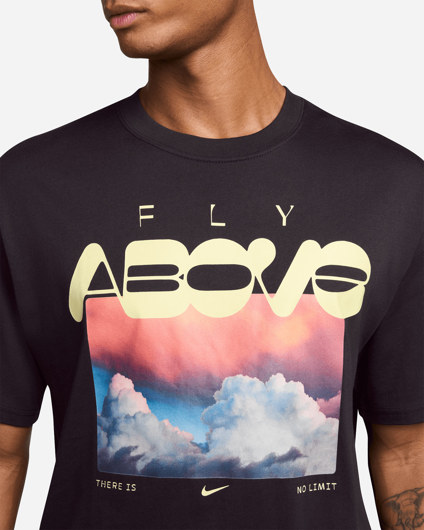 T-shirt NIKE FLY ABOVE M - Nero - 2 | Cisalfa Sport