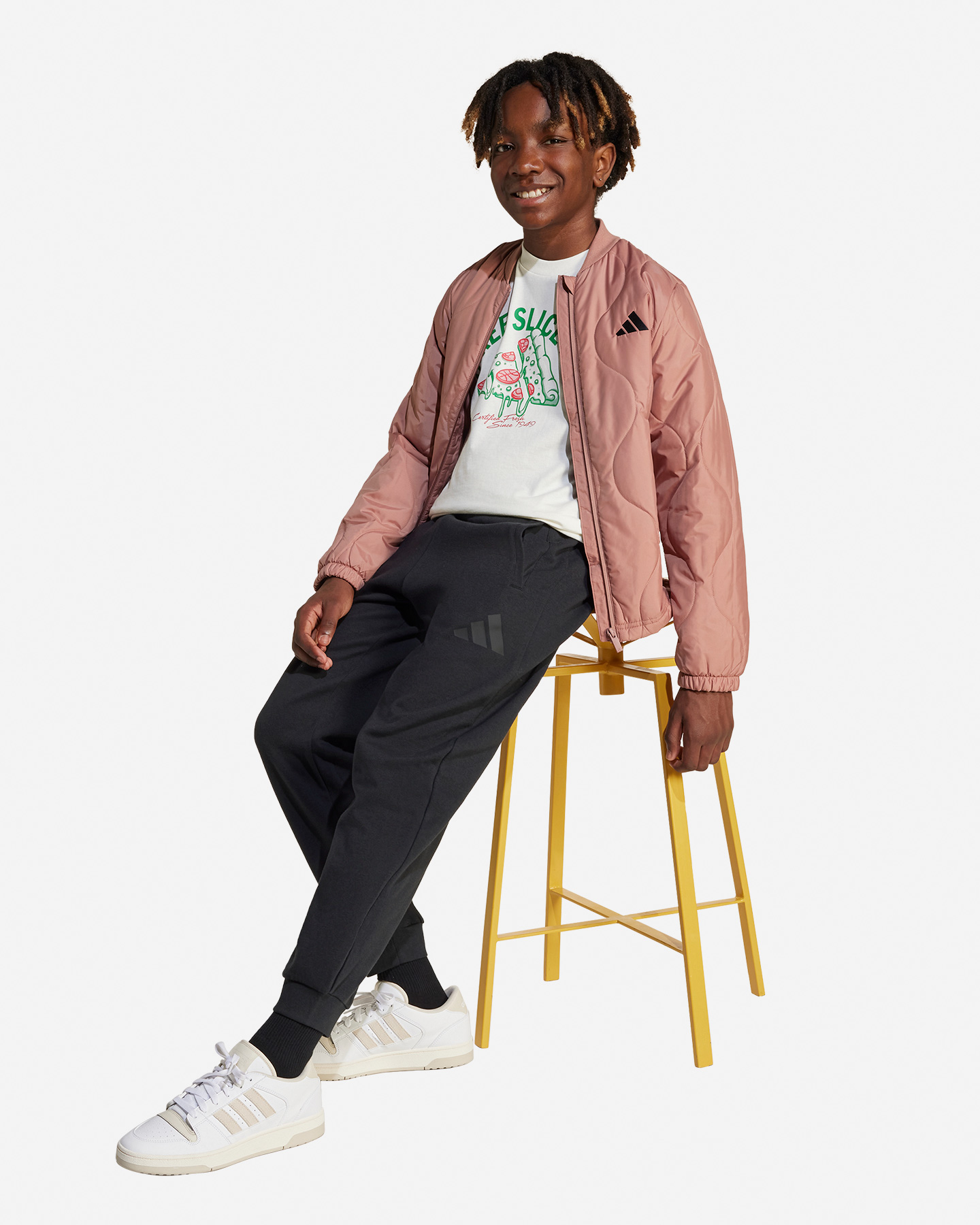 T-shirt ADIDAS PIZZA LOGO JR - Bianco - 5 | Cisalfa Sport