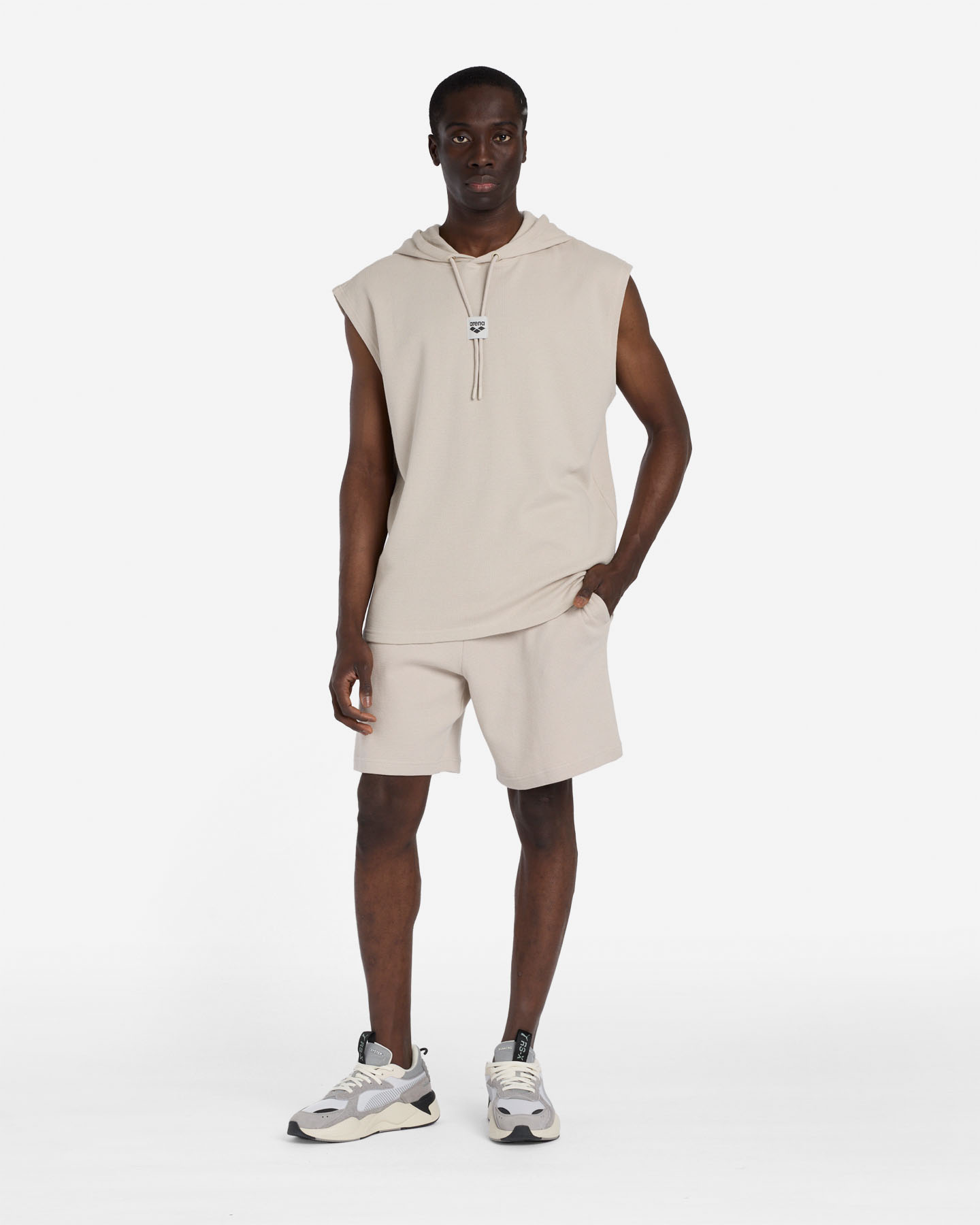 Felpa ARENA ATHLETIC ESSENTIAL M - Beige - 2 | Cisalfa Sport