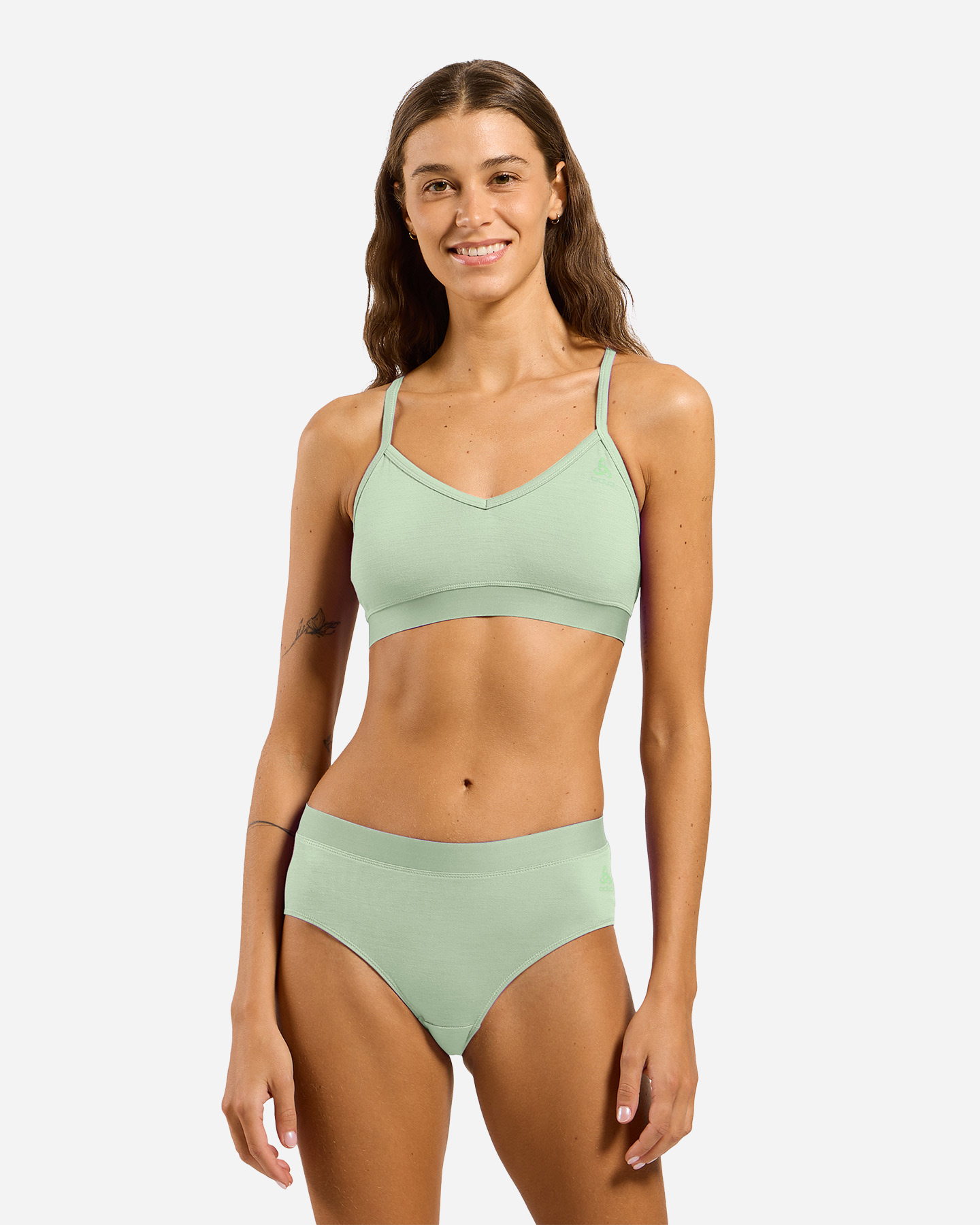 Maglia intimo tecnico ODLO MERINO SOFT W - Verde - 2 | Cisalfa Sport