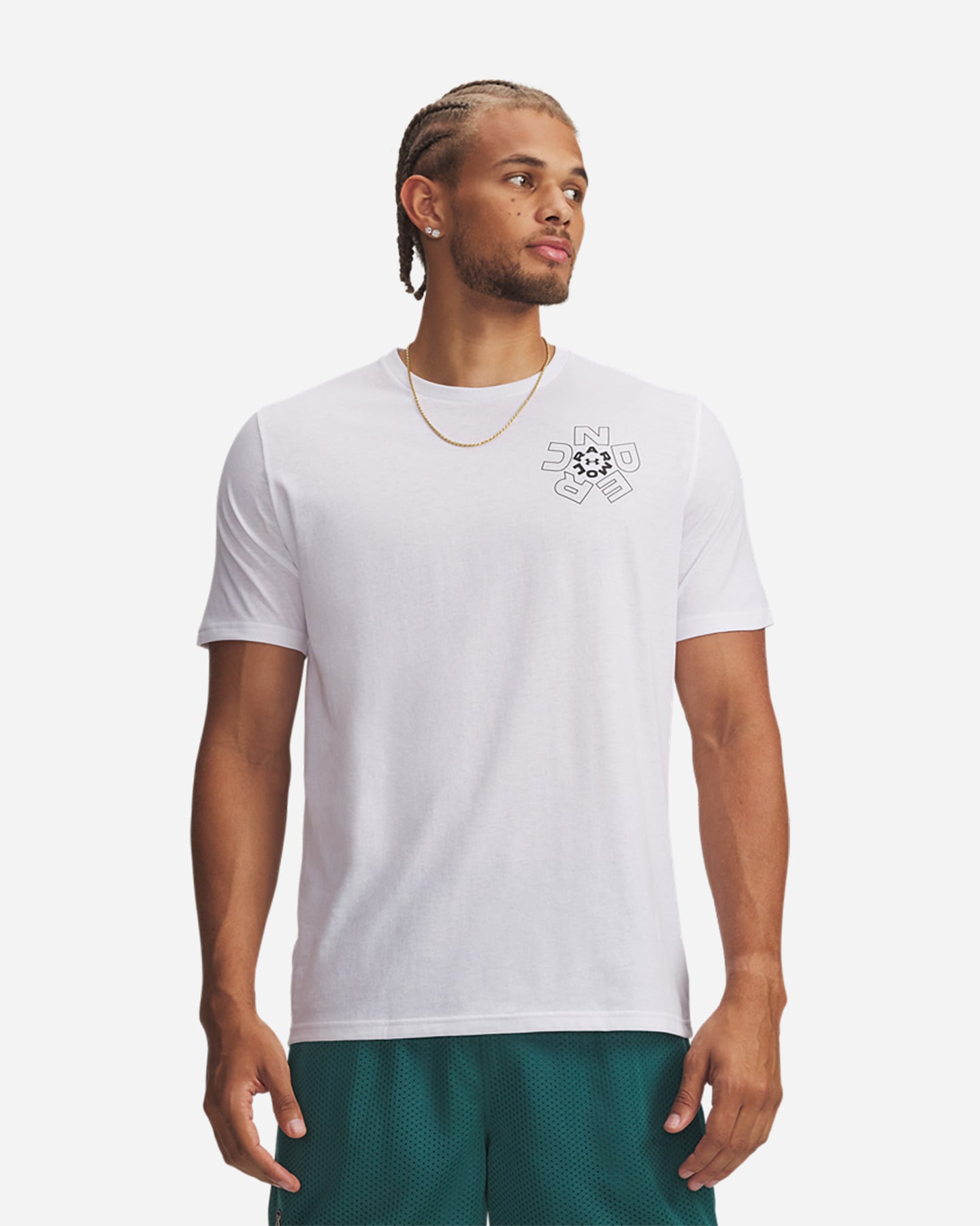T-shirt UNDER ARMOUR RADIAL SMALL LOGO M - Bianco - 0 | Cisalfa Sport