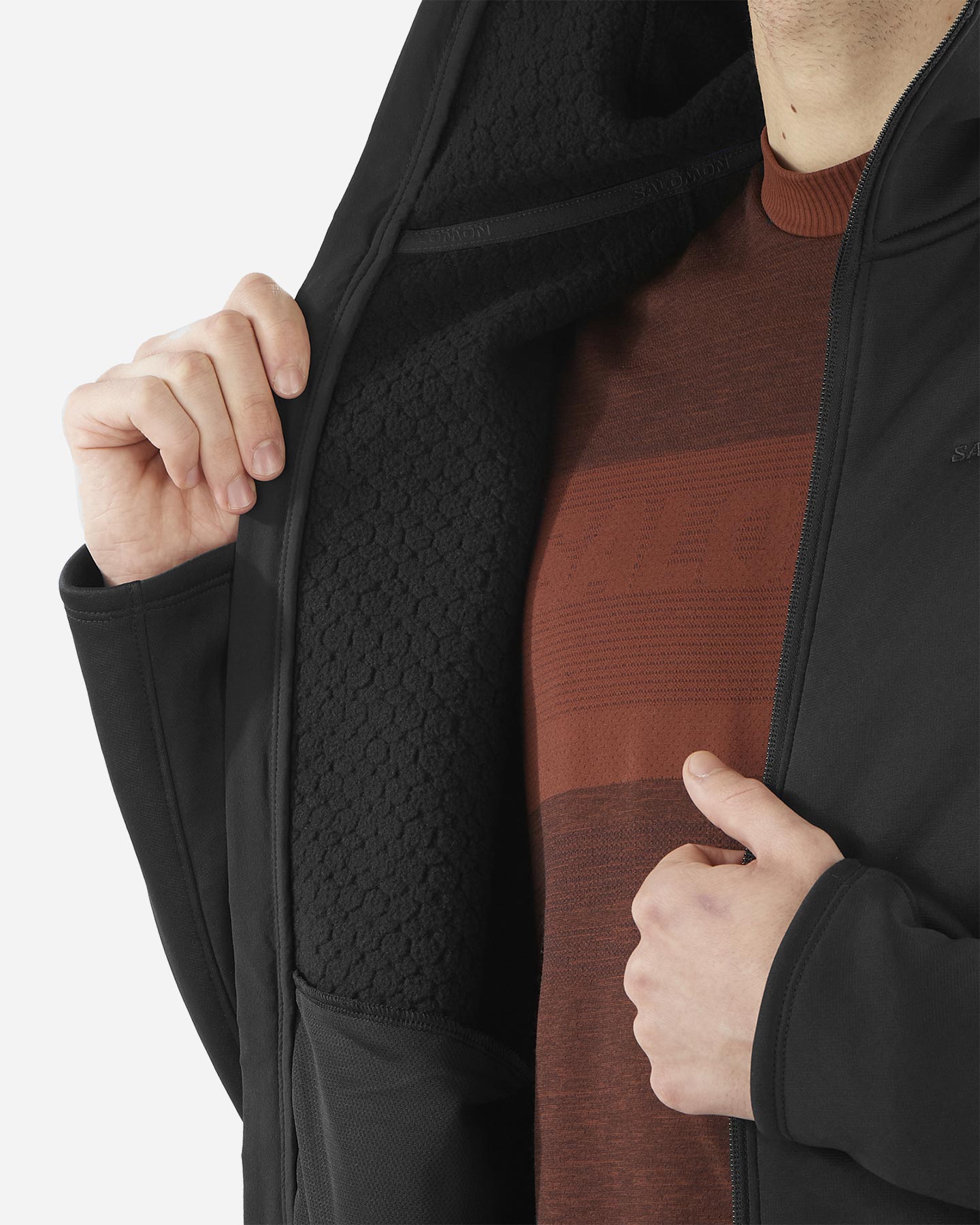 Pile SALOMON OUTLINE WARM M - Nero - 3 | Cisalfa Sport