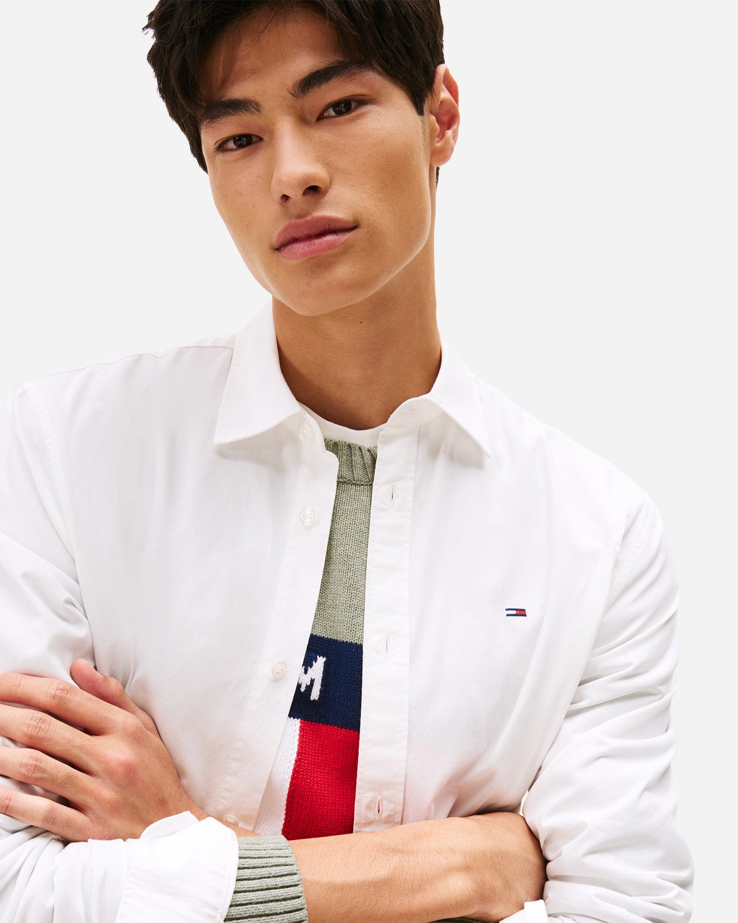 Camicia TOMMY HILFIGER POPELINE M - Beige - 4 | Cisalfa Sport