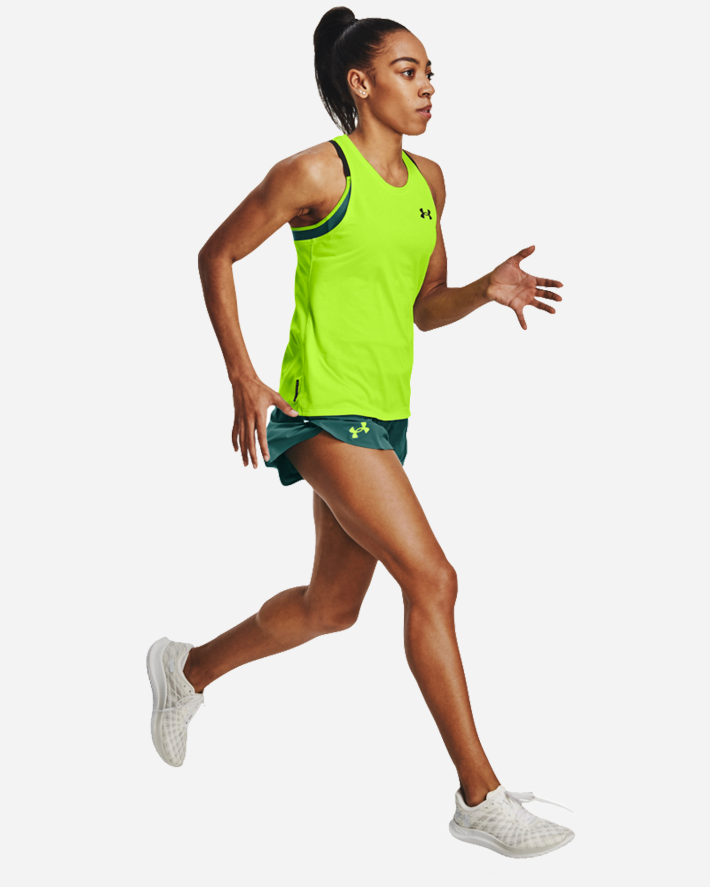 Short running UNDER ARMOUR LIGHTER THAN AIR W - Grigio - 3 | Cisalfa Sport