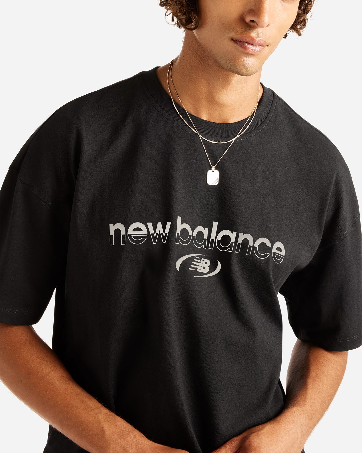 T-shirt NEW BALANCE TRACKSIDE M - Nero - 3 | Cisalfa Sport