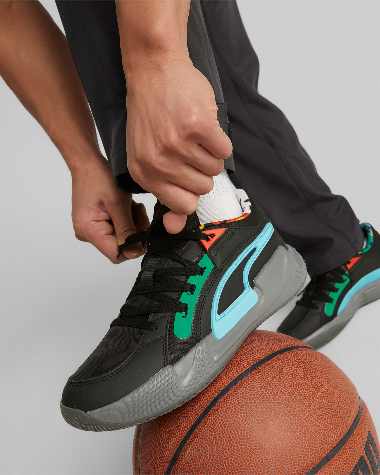 Scarpe basket PUMA COURT RIDER CHAOS M - Nero - 5 | Cisalfa Sport