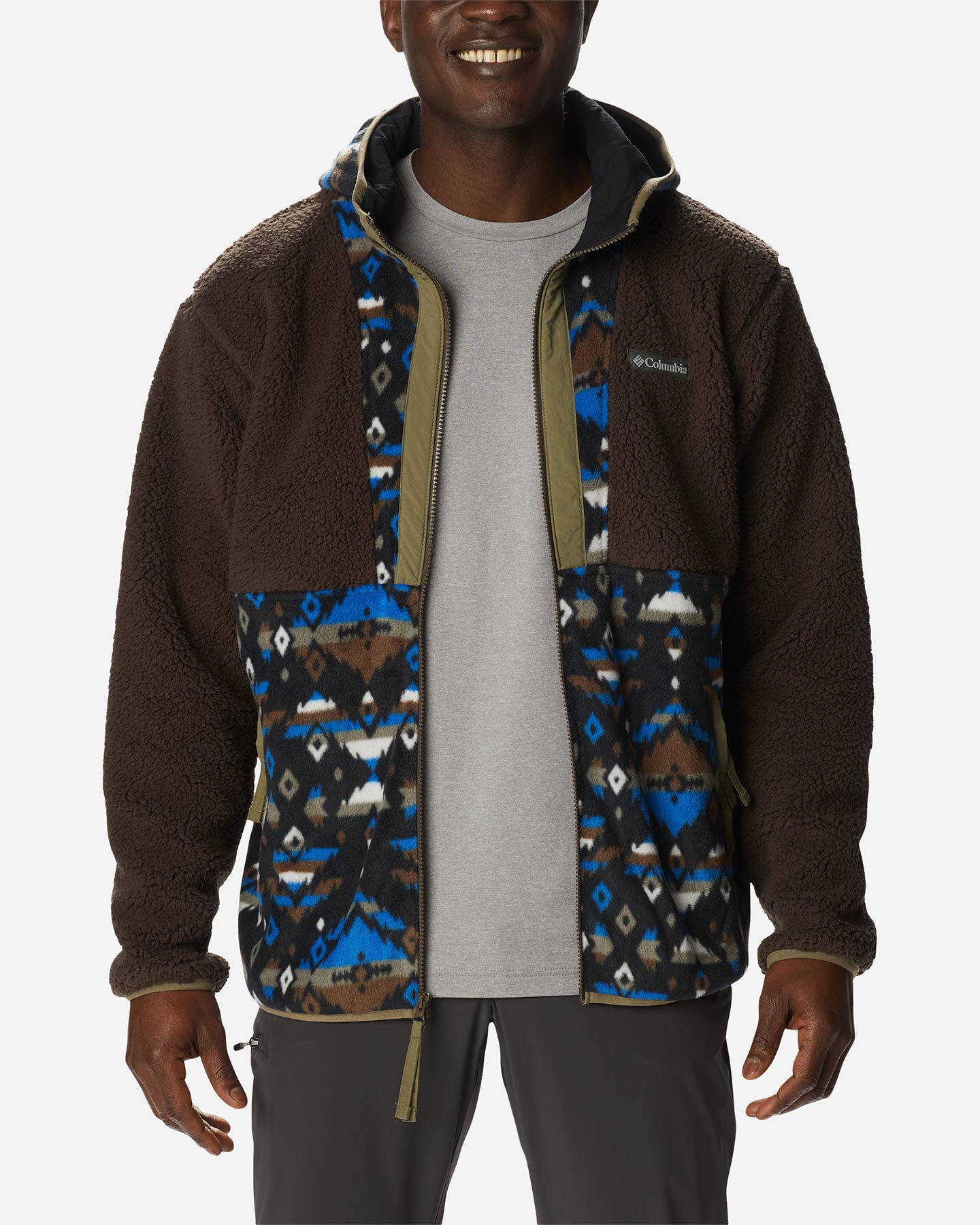 Felpa COLUMBIA FZ BACKBOWL PRINTED M - Verde - 3 | Cisalfa Sport