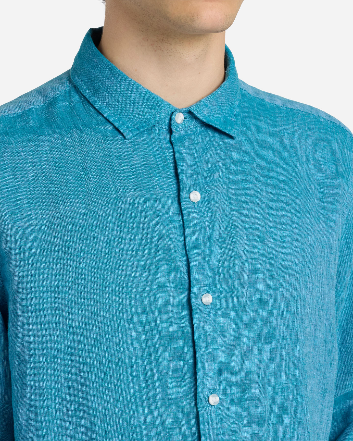 Camicia BEST COMPANY LINO M - Blu - 5 | Cisalfa Sport