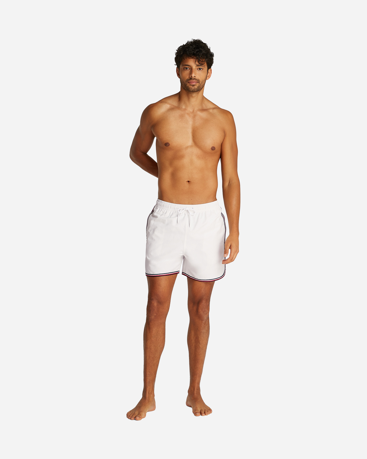 Boxer mare TOMMY HILFIGER BOXER BORDATO DOPPIA BANDA M - Bianco - 2 | Cisalfa Sport