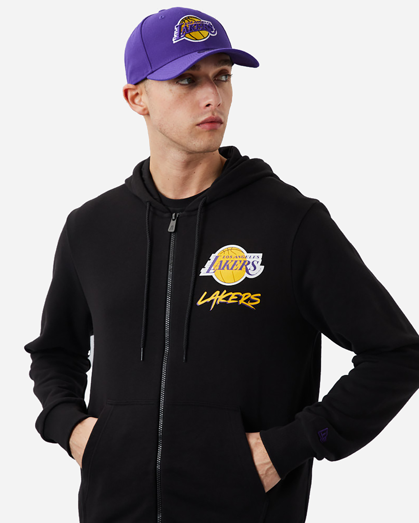 Felpa NEW ERA SCRIPT LOS ANGELES LAKERS M - 3 | Cisalfa Sport