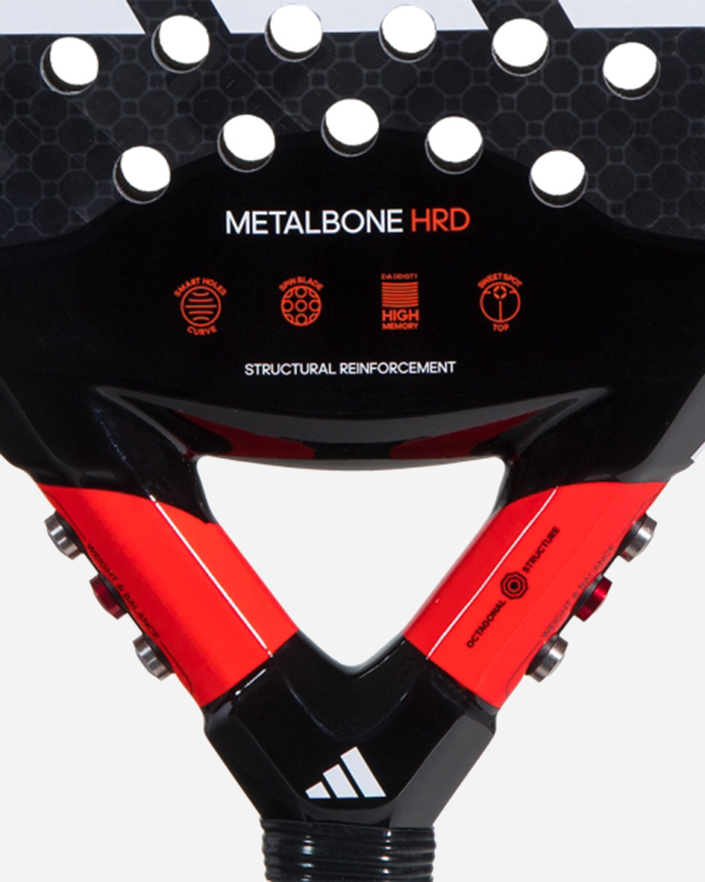 Racchetta padel performance ADIDAS METALBONE HRD  - Nero - 4 | Cisalfa Sport