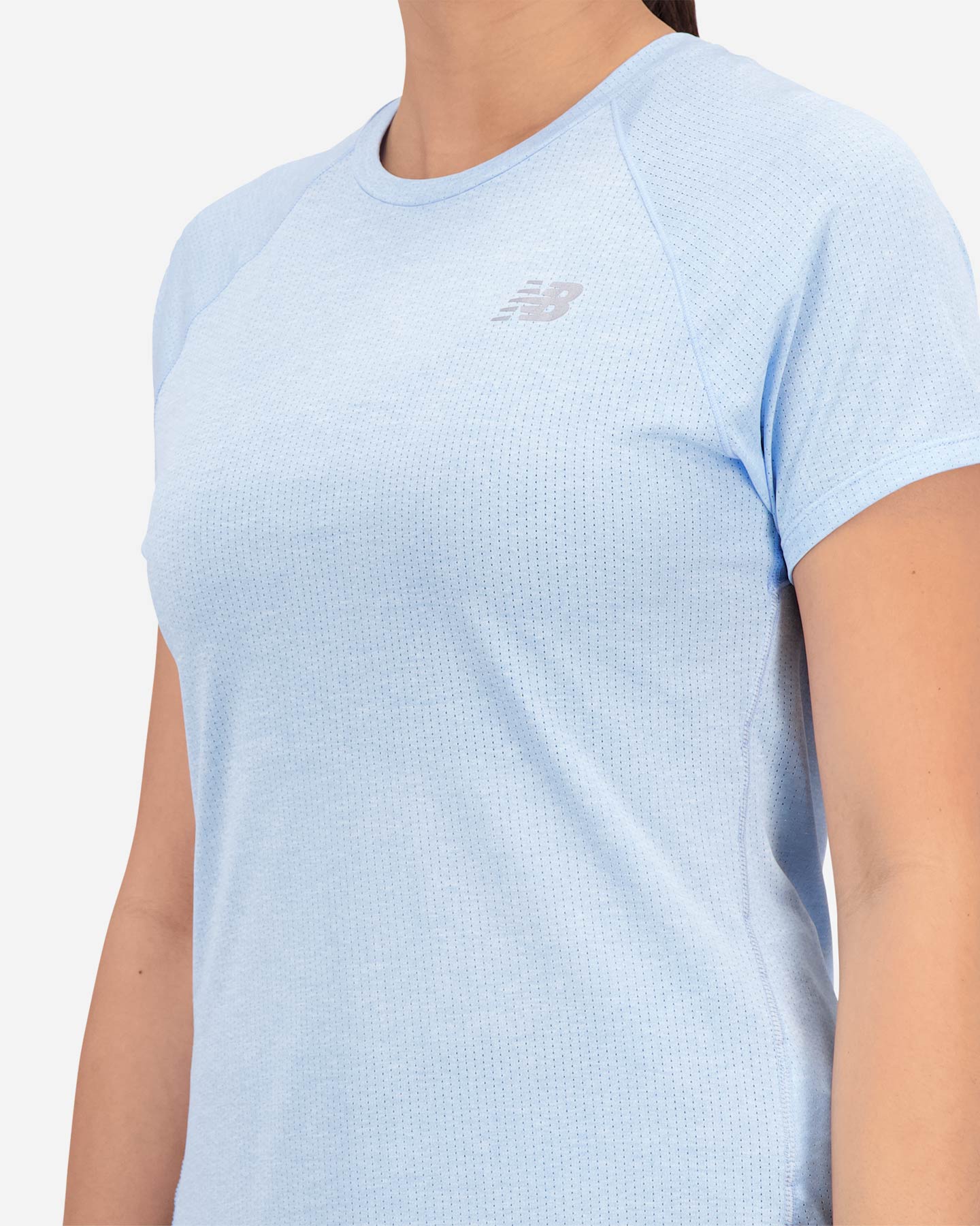 T-shirt running NEW BALANCE IMPACT RUN W - Azzurro - 4 | Cisalfa Sport