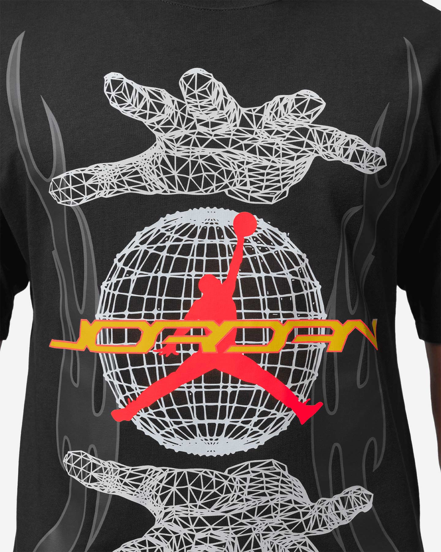 T-shirt NIKE JORDAN HANDS PRINT GFX M - Nero - 3 | Cisalfa Sport