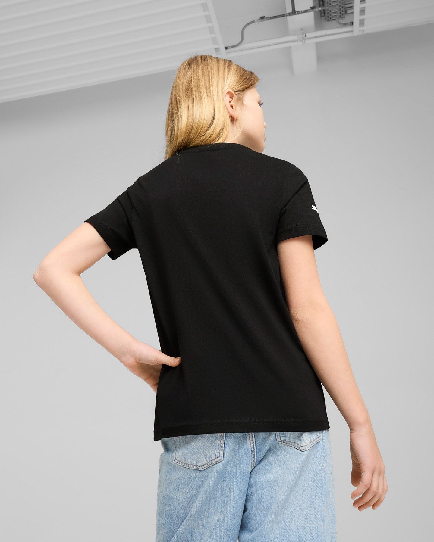 T-shirt PUMA COLORED BIG SHIELD JR - Nero - 3 | Cisalfa Sport