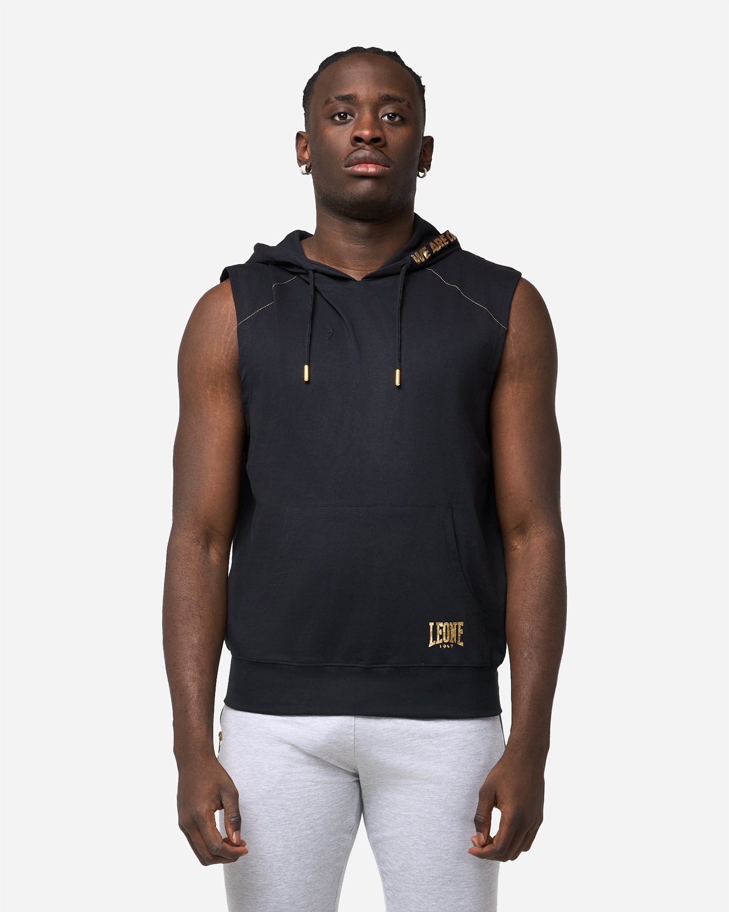 Leone Basic M - Felpa - Uomo - Nero
