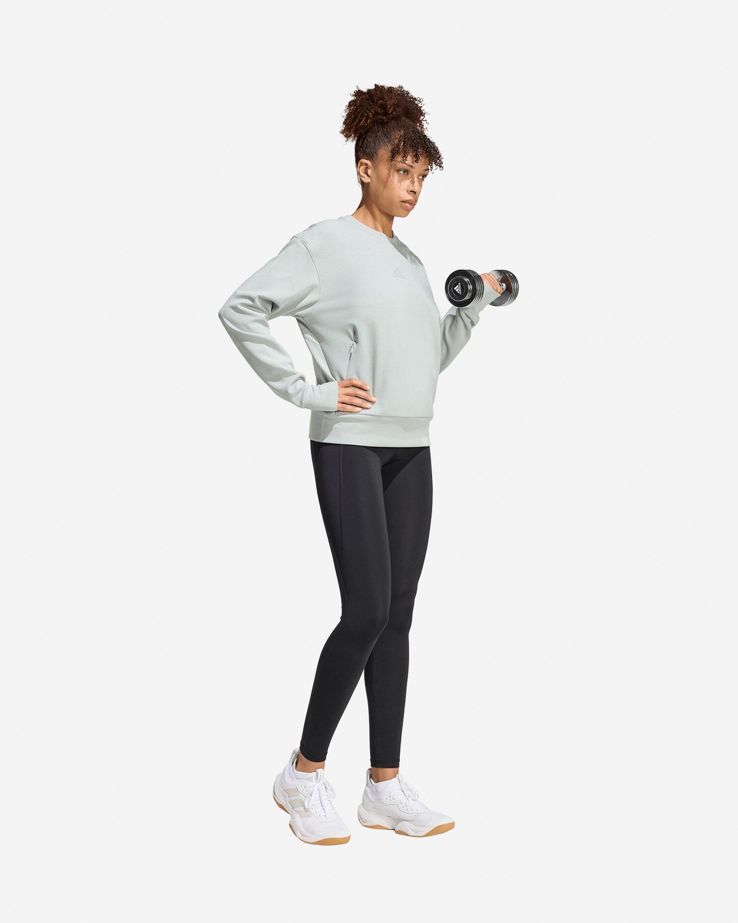 Felpa training ADIDAS D4T W - Verde - 3 | Cisalfa Sport