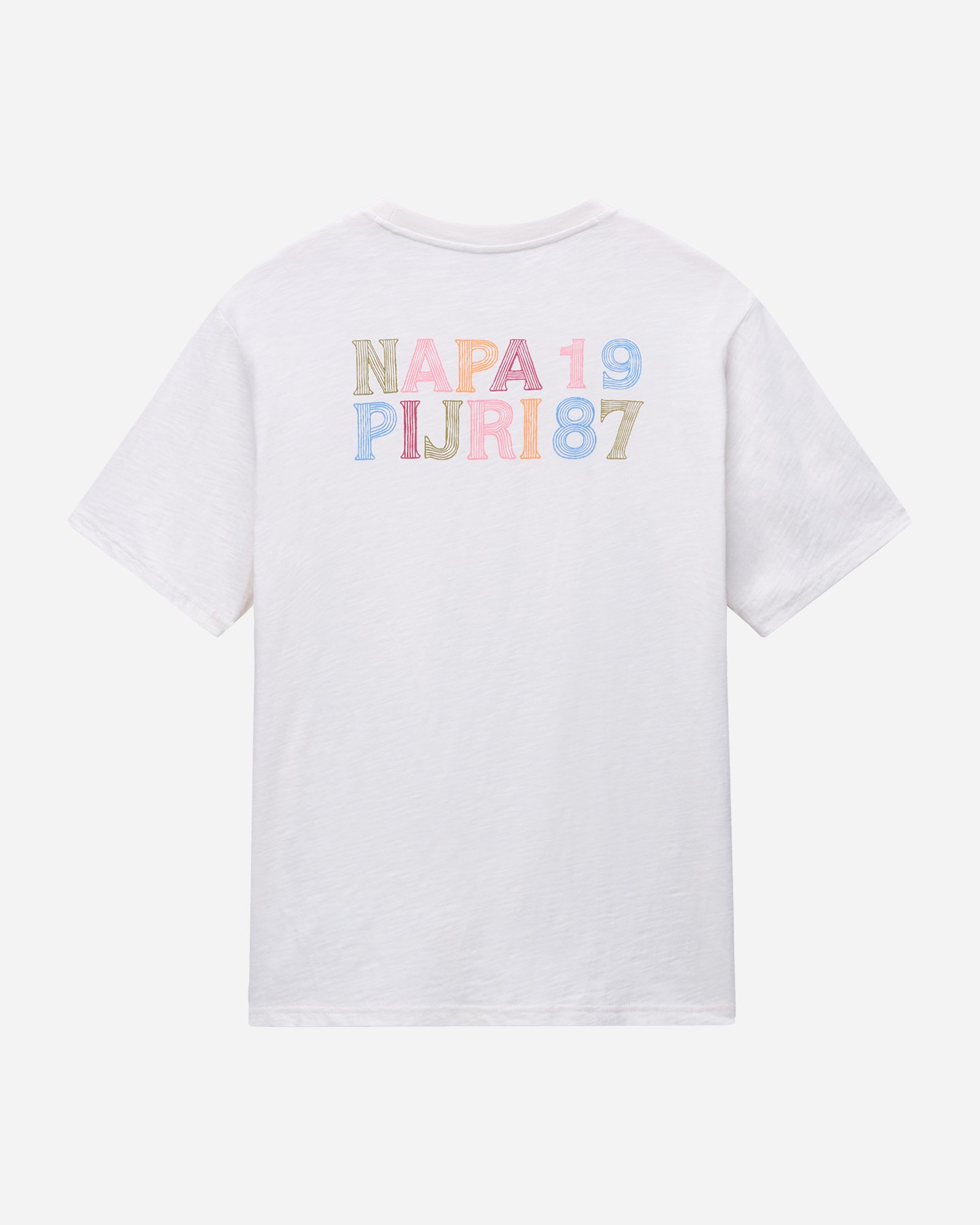 T-shirt NAPAPIJRI ELIOR BACK LOGO M - Bianco - 1 | Cisalfa Sport