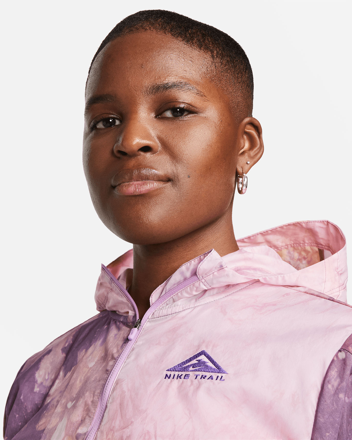 Giacca running NIKE TRAIL REPEL W - Viola - 2 | Cisalfa Sport