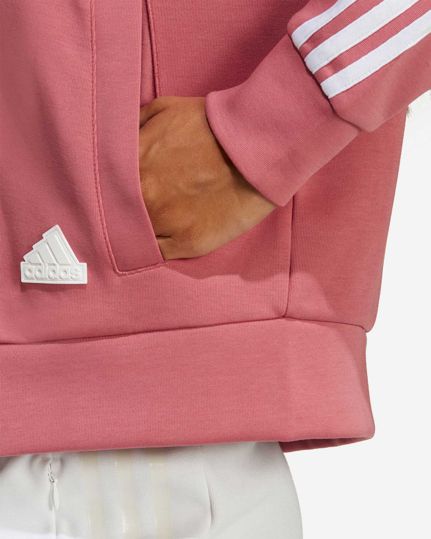 Felpa ADIDAS 3STRIPES W - Rosa - 4 | Cisalfa Sport