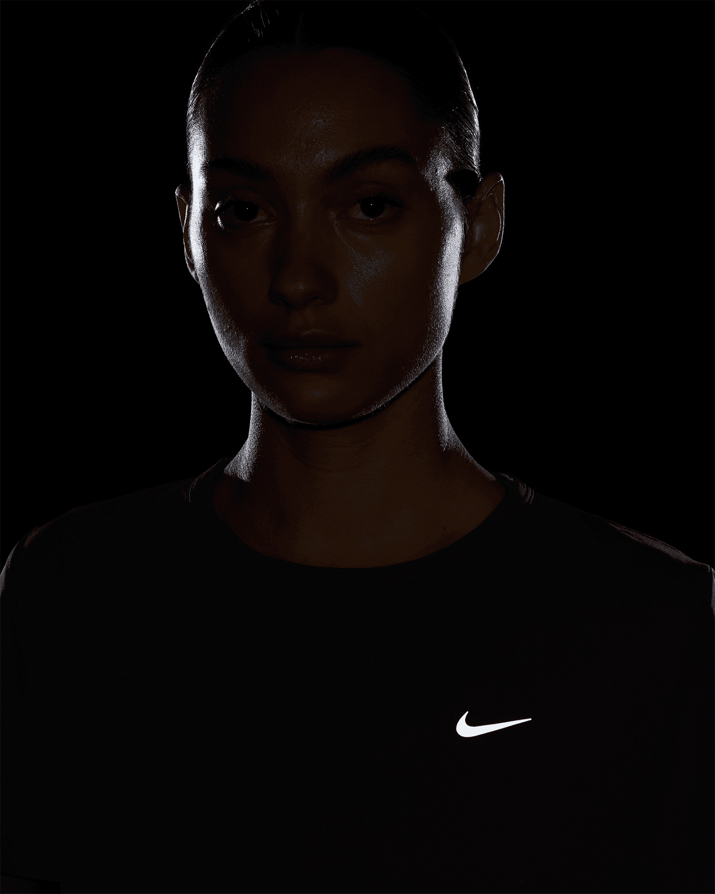 T-shirt running NIKE TEMPO DRI FIT W - Nero - 3 | Cisalfa Sport