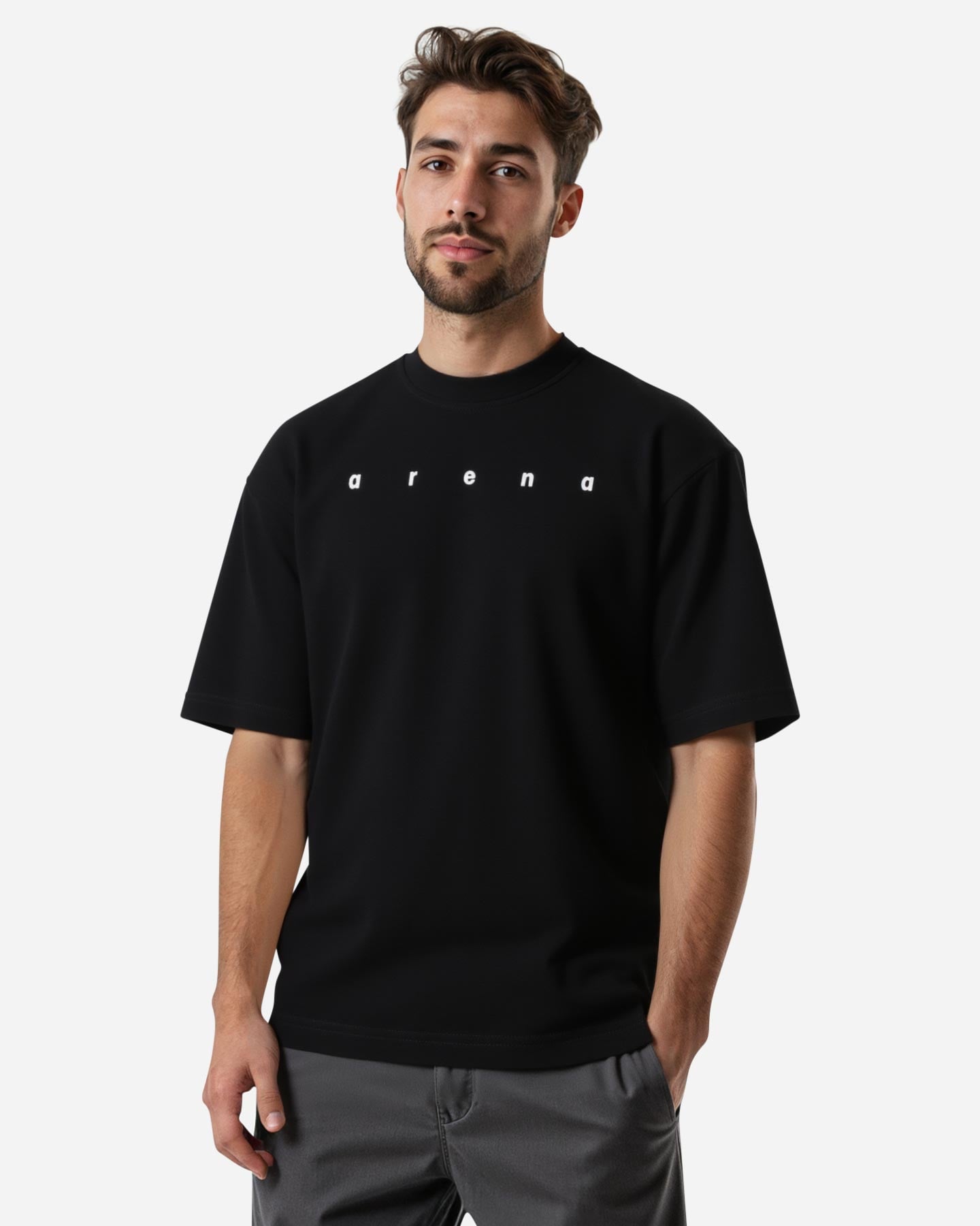 T-shirt ARENA ATHLETIC ESSENTIAL M - Nero - 3 | Cisalfa Sport