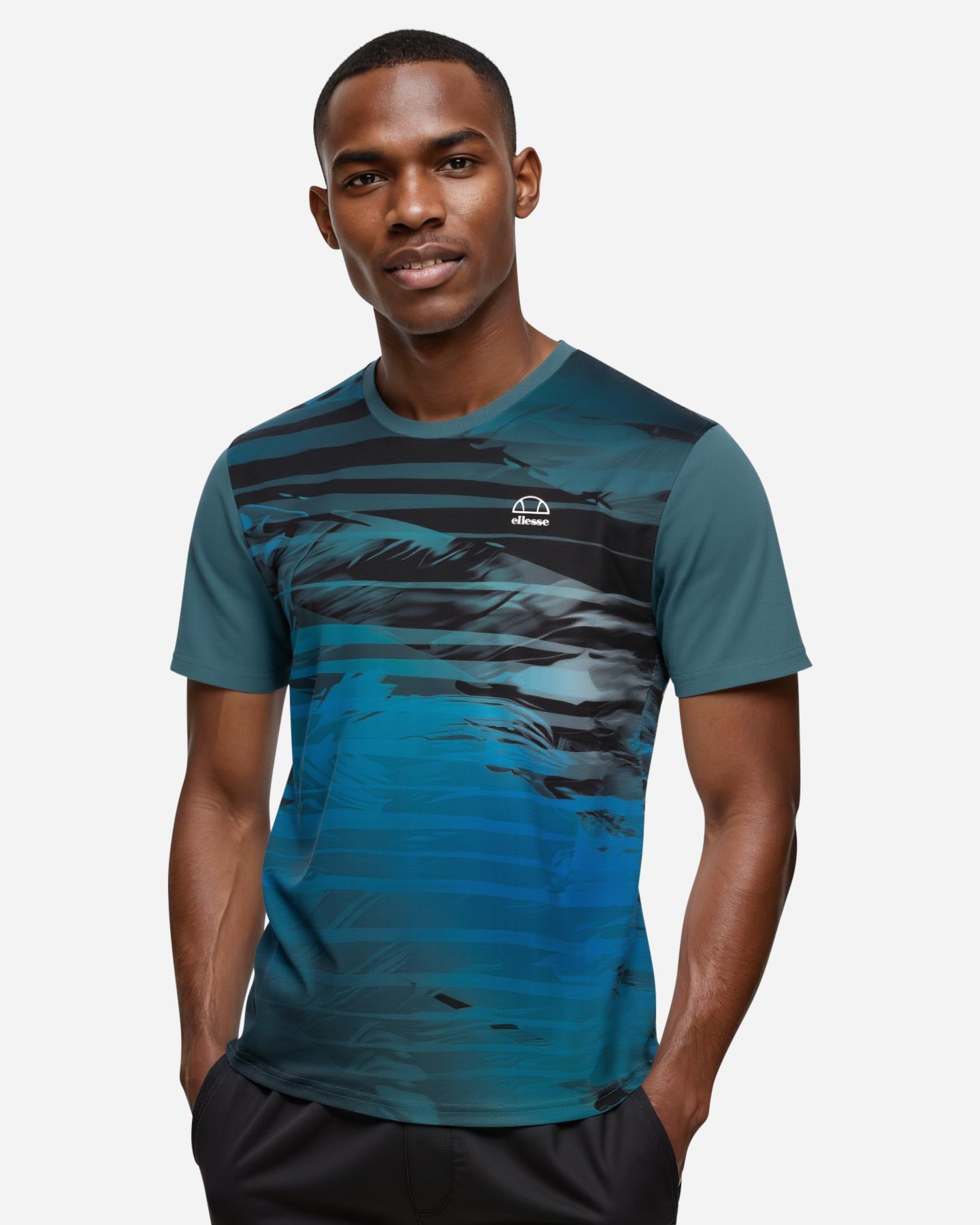 T-shirt tennis ELLESSE BOUNCE M - Verde - 3 | Cisalfa Sport