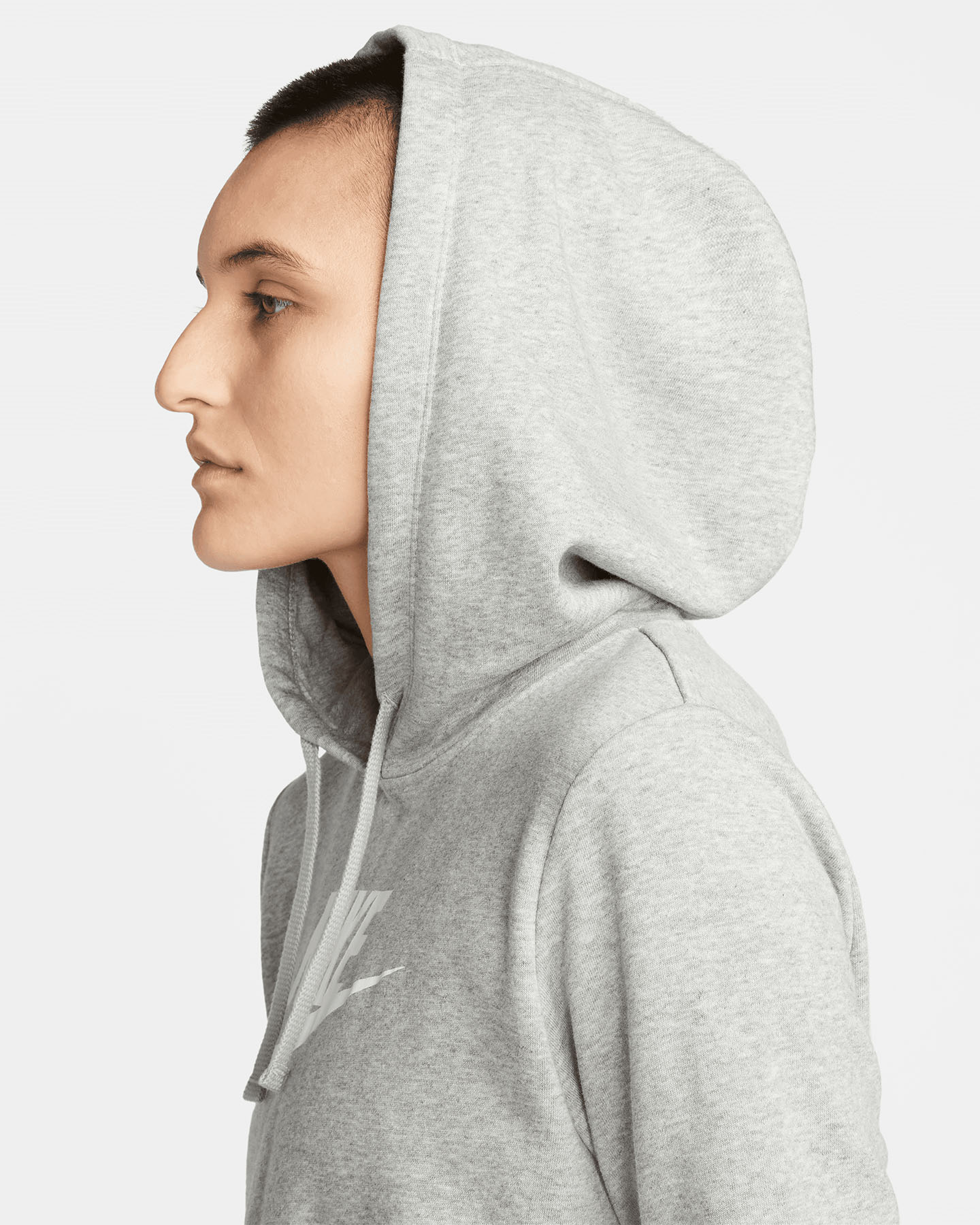 Felpa NIKE BIG LOGO CLUB W - Grigio - 2 | Cisalfa Sport