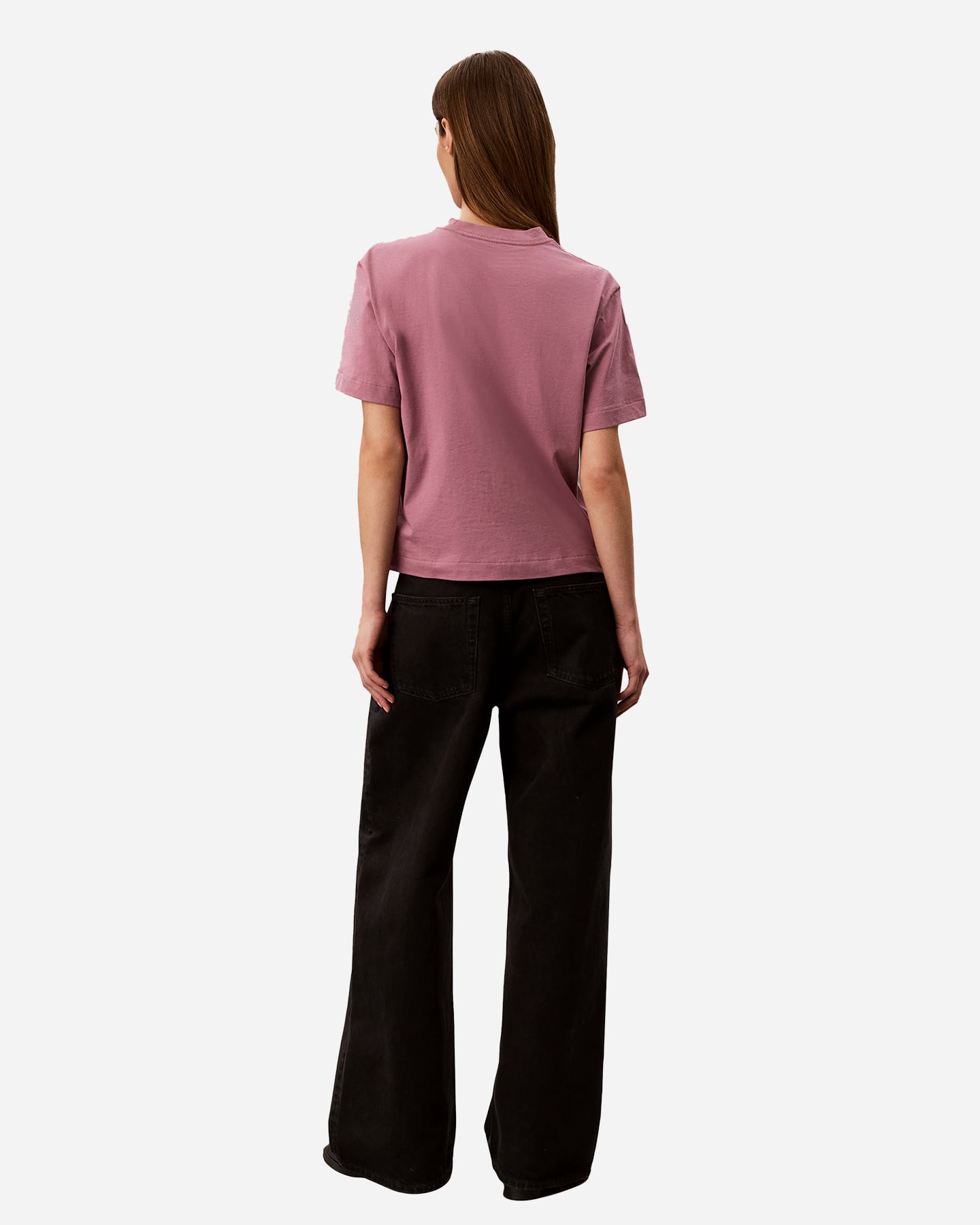 T-shirt CALVIN KLEIN JEANS BOXY LOGO W - Rosa - 4 | Cisalfa Sport