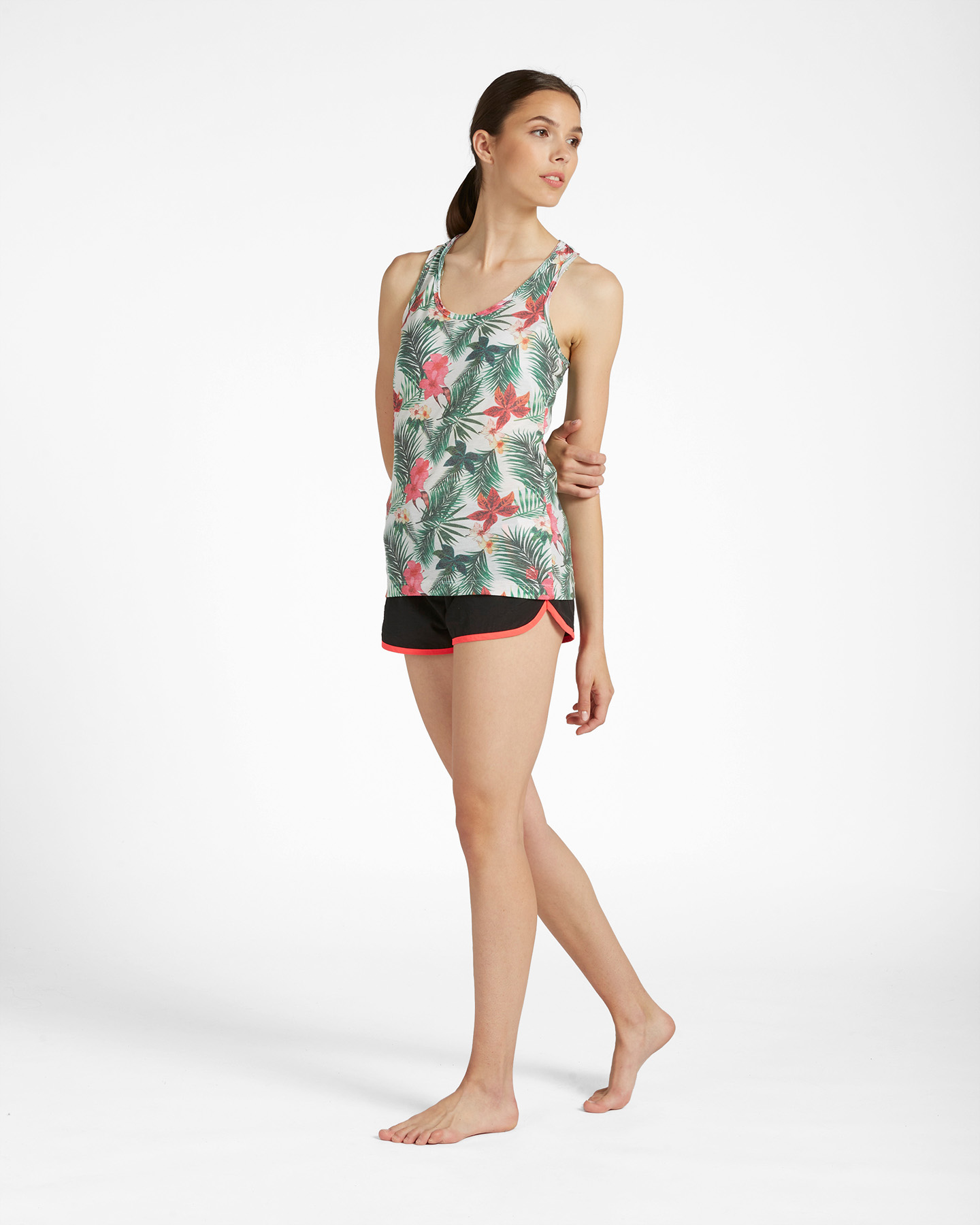 T-shirt ADMIRAL ST FOLIAGE IBISCUS W - Bianco - 1 | Cisalfa Sport