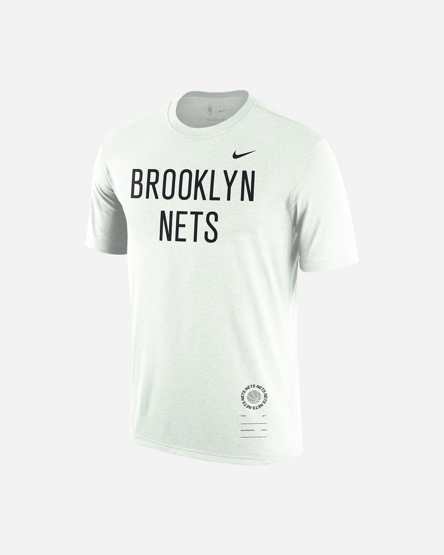 T shirt nba NIKE ESSENTIAL BP BROOKLYN NETS M - Bianco - 0 | Cisalfa Sport