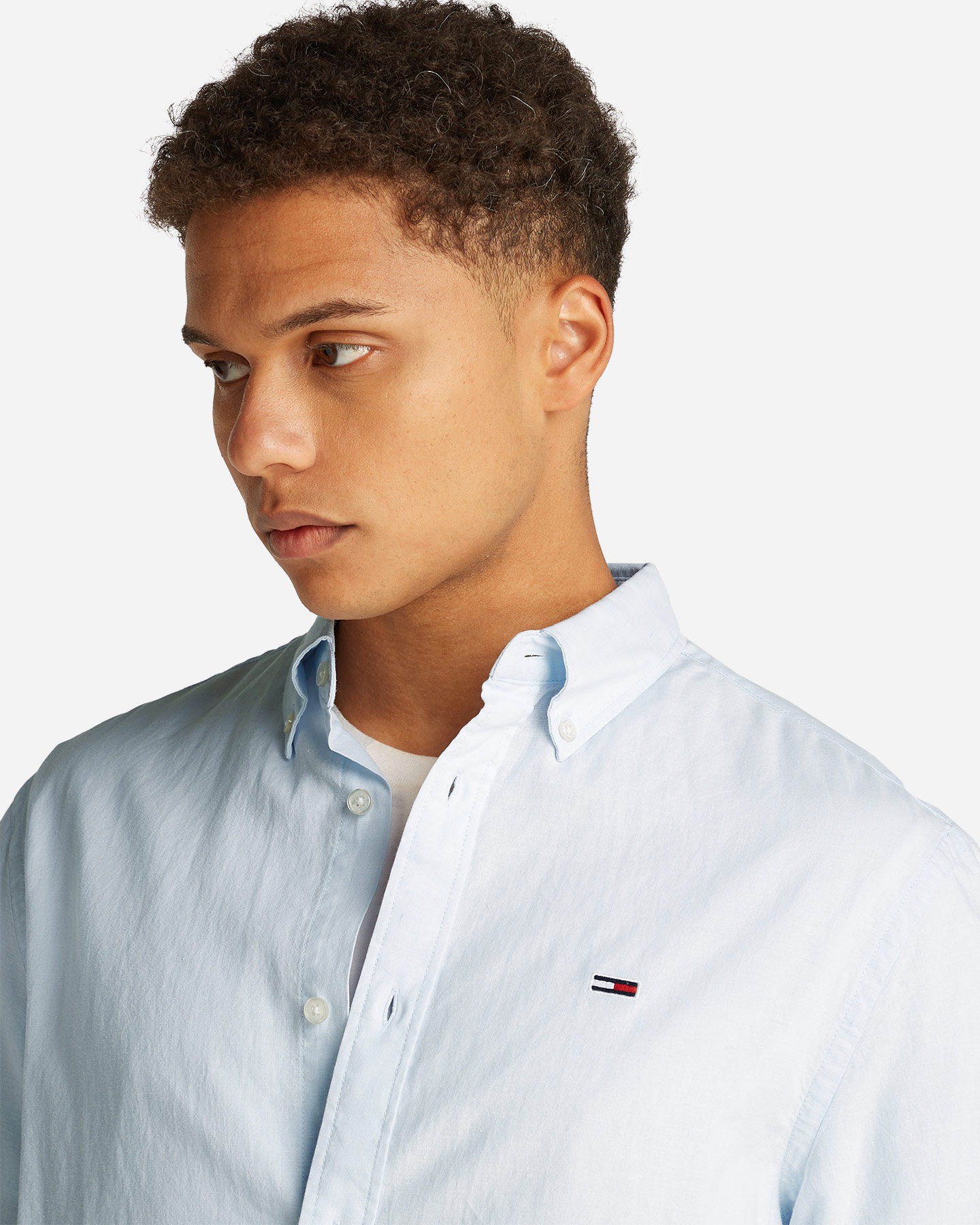 Camicia TOMMY HILFIGER LINEN M - Azzurro - 5 | Cisalfa Sport