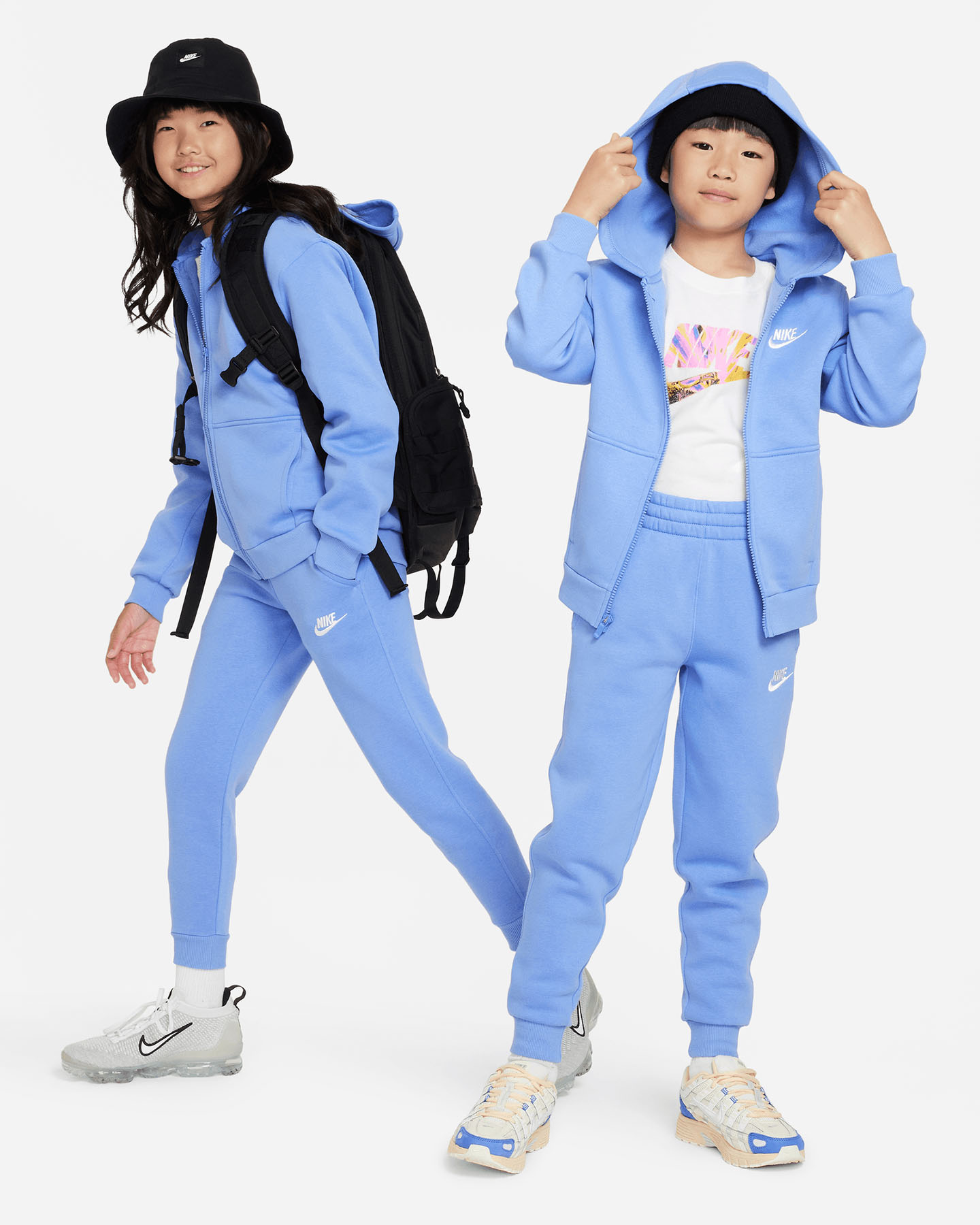 Felpa NIKE SMALL LOGO JR - Azzurro - 2 | Cisalfa Sport