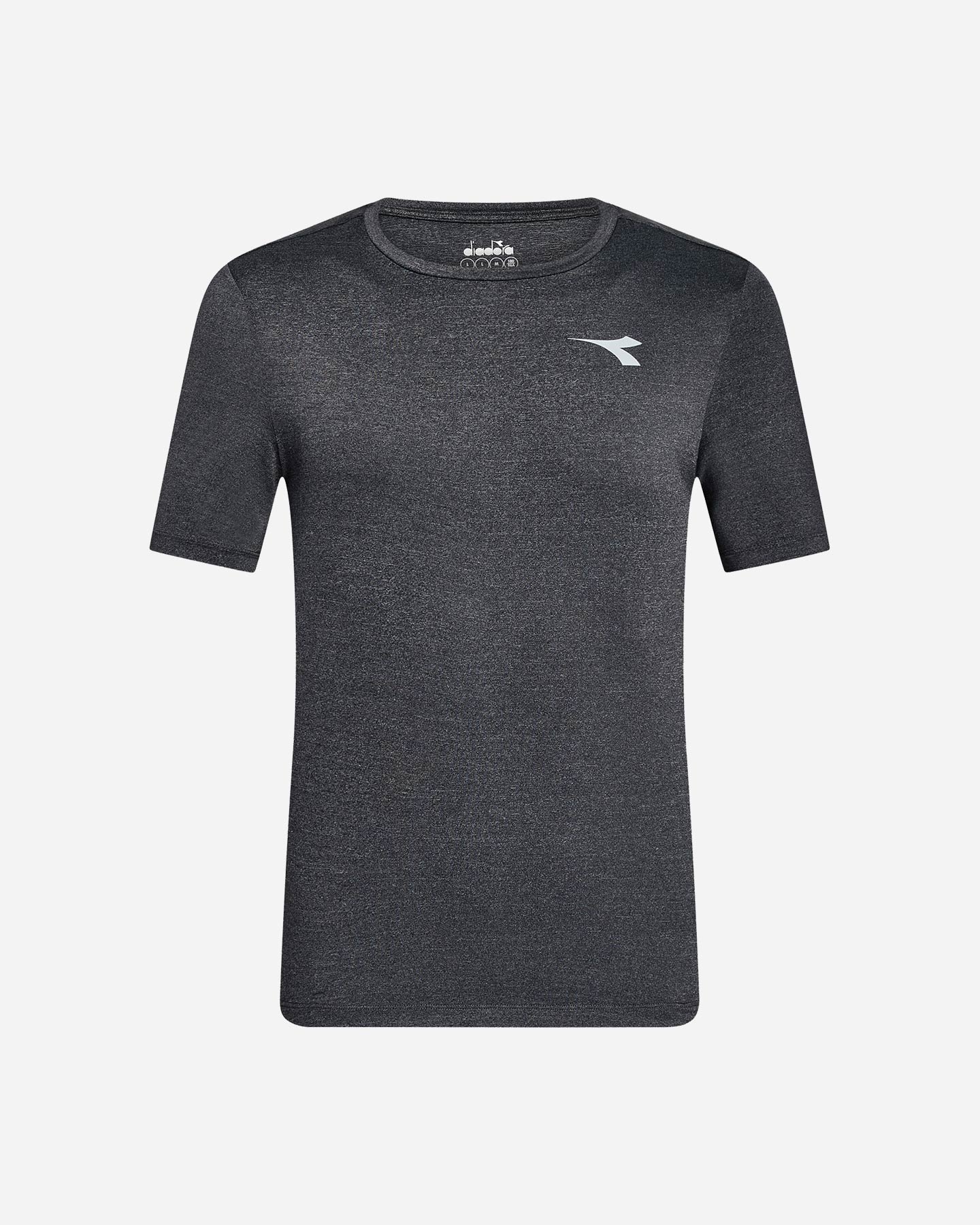T-shirt running DIADORA TECH RUN CREW M - Nero - 0 | Cisalfa Sport