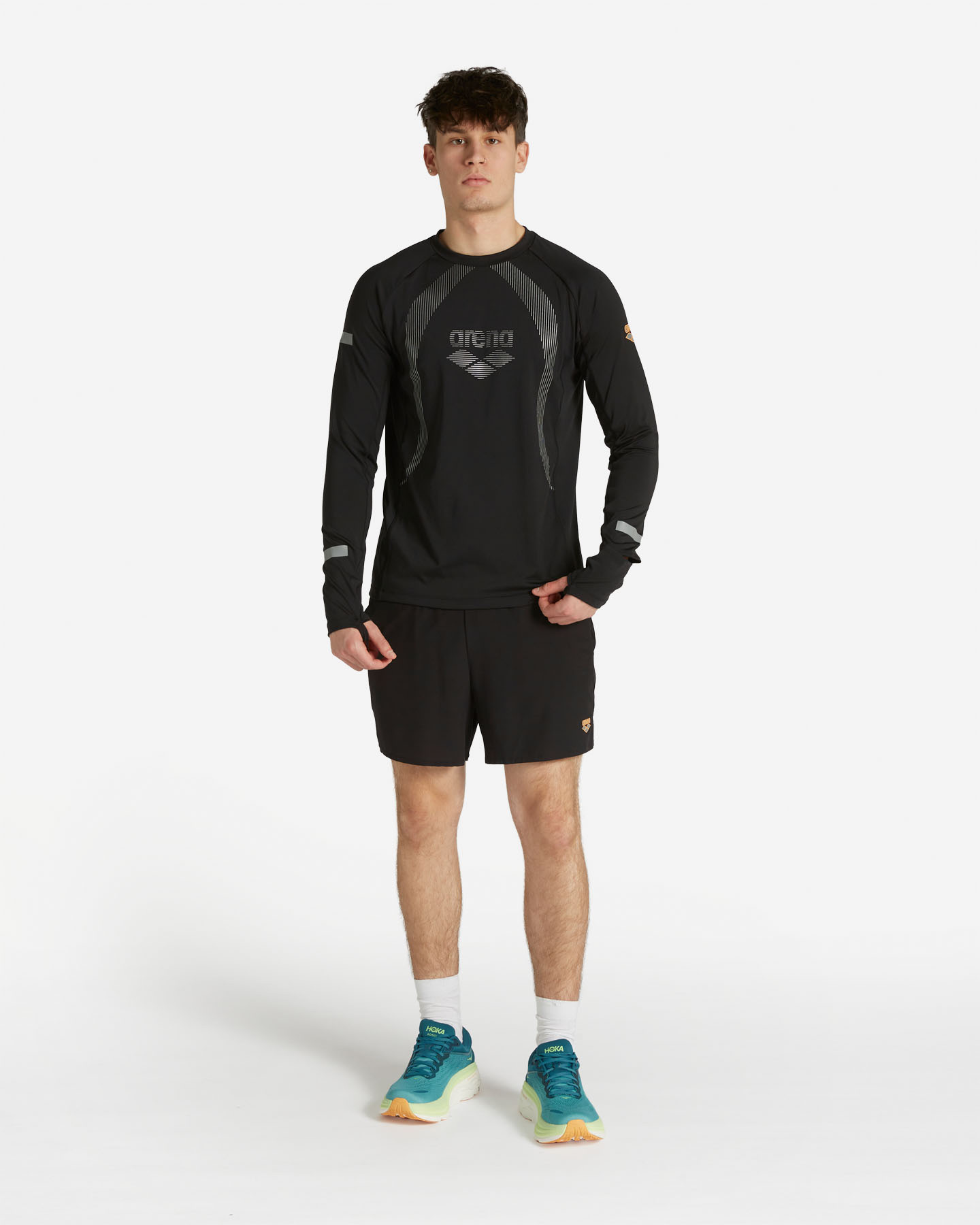 Maglia running ARENA DARK SHINE M - Nero - 1 | Cisalfa Sport