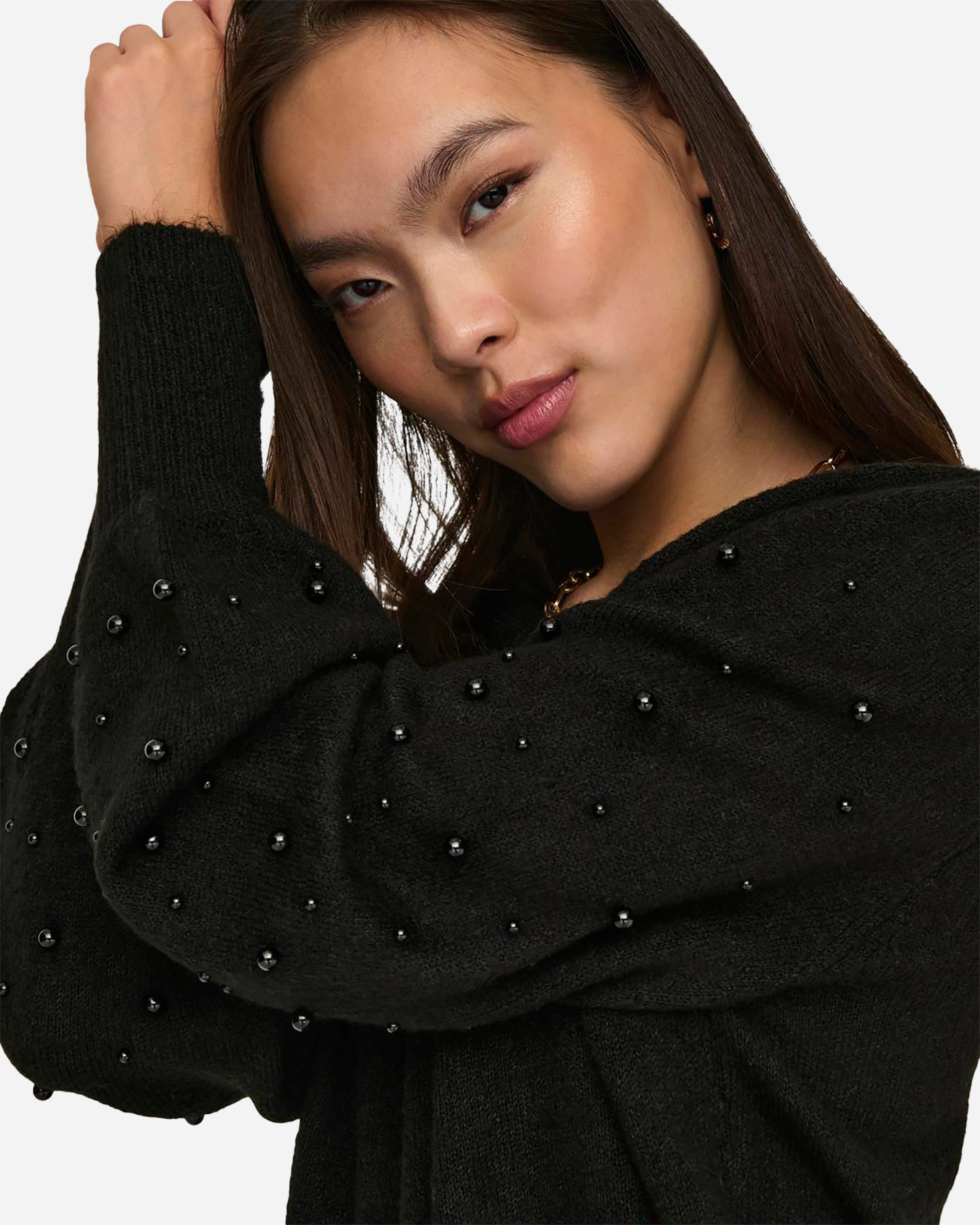 Maglione ONLY KINNE PERLE W - Nero - 5 | Cisalfa Sport