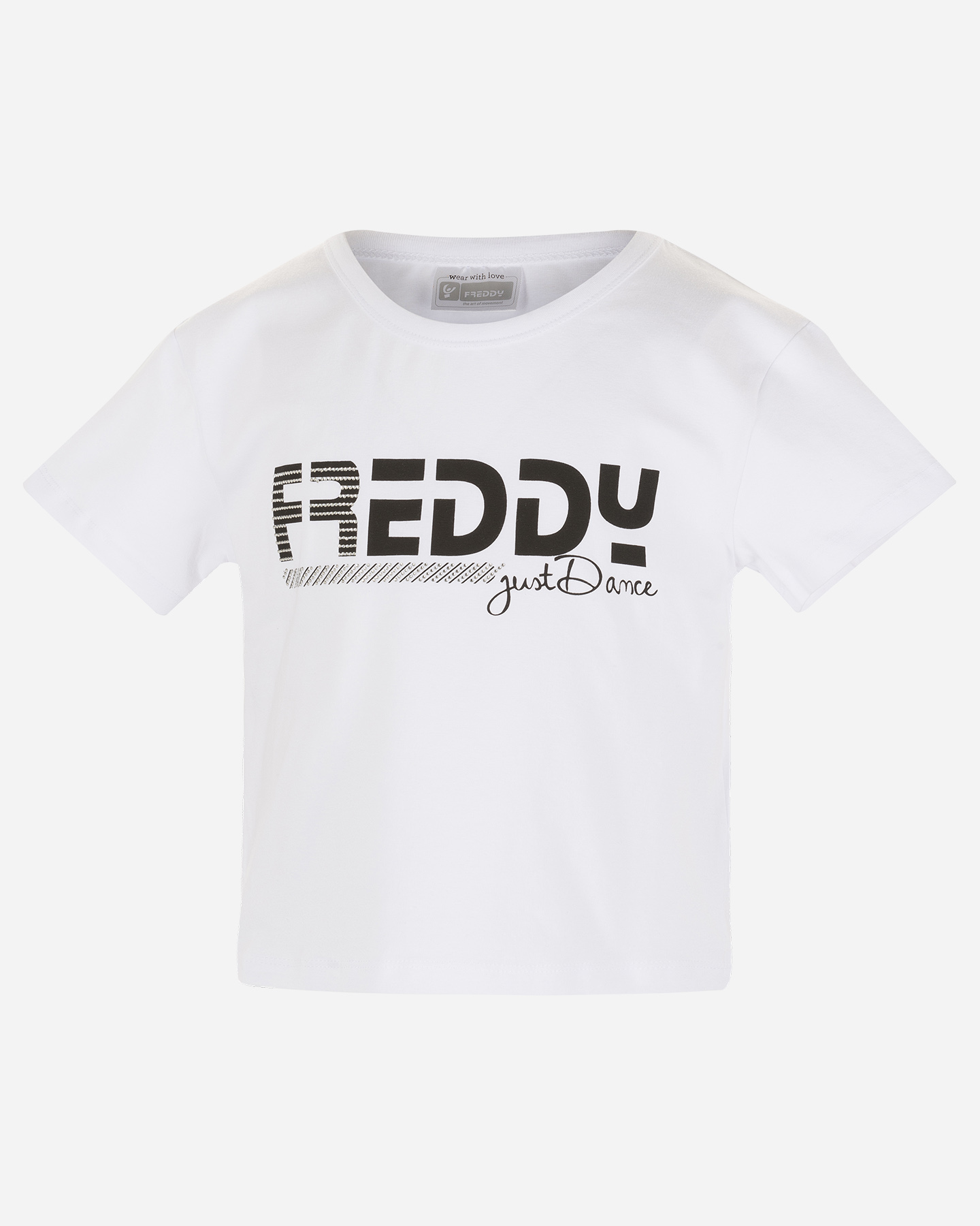 T-shirt FREDDY CROP OVER DANCE JR - Bianco - 0 | Cisalfa Sport