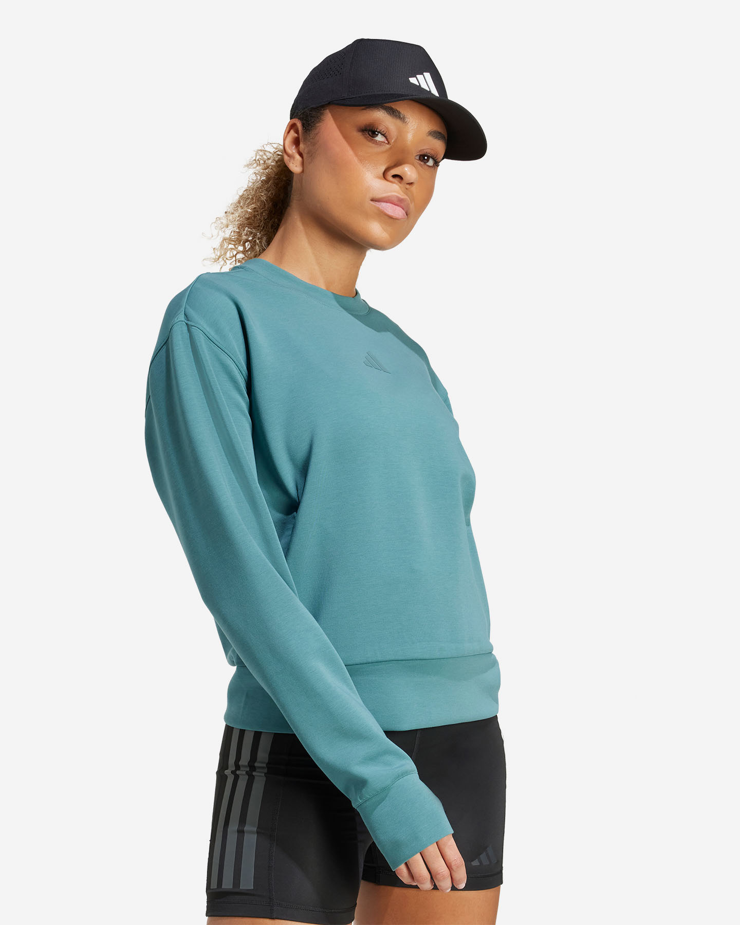 Felpa training ADIDAS CREW D4T W - Verde - 1 | Cisalfa Sport