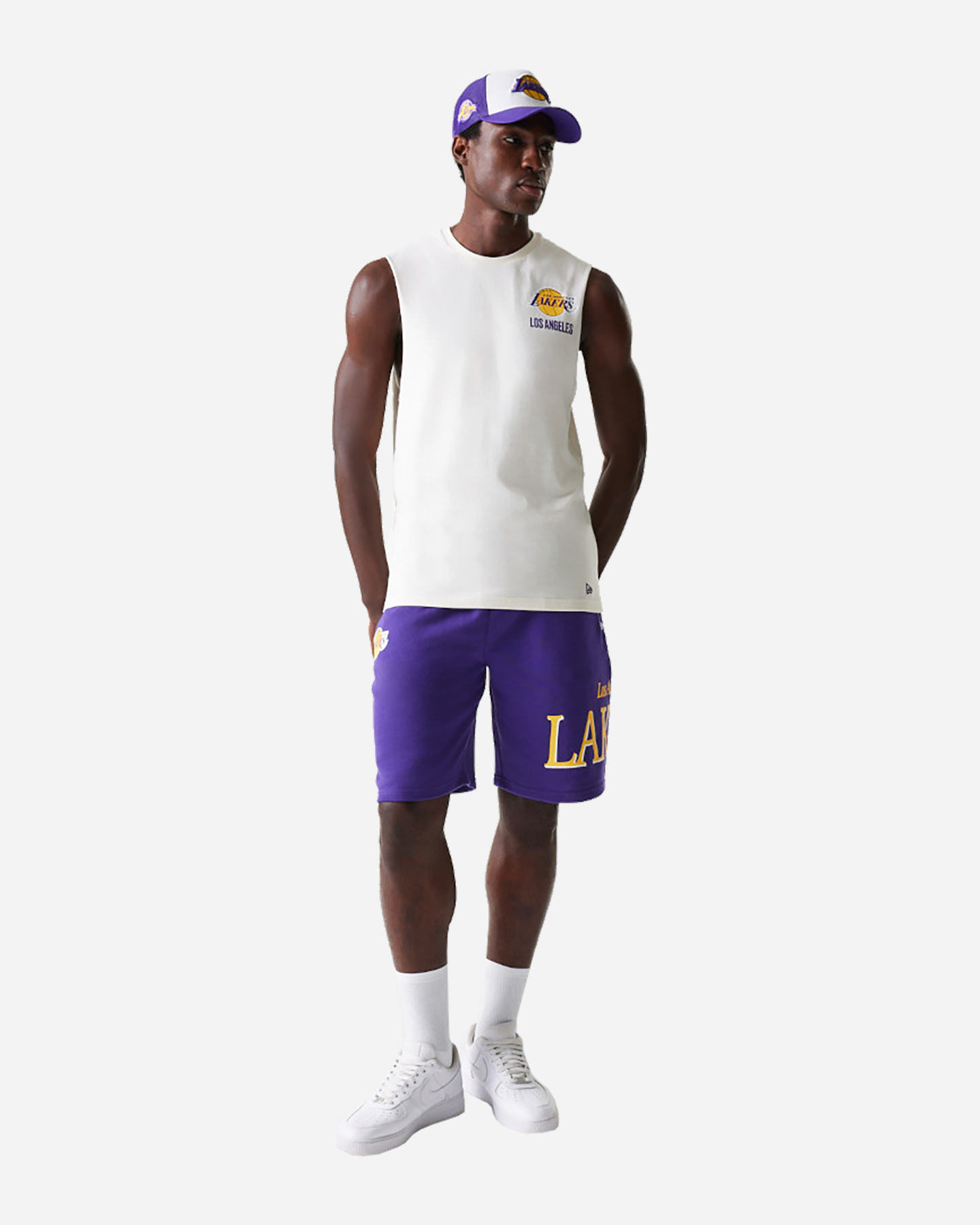 Pantaloncini basket NEW ERA GRAPHIC LAKERS M - Viola - 2 | Cisalfa Sport