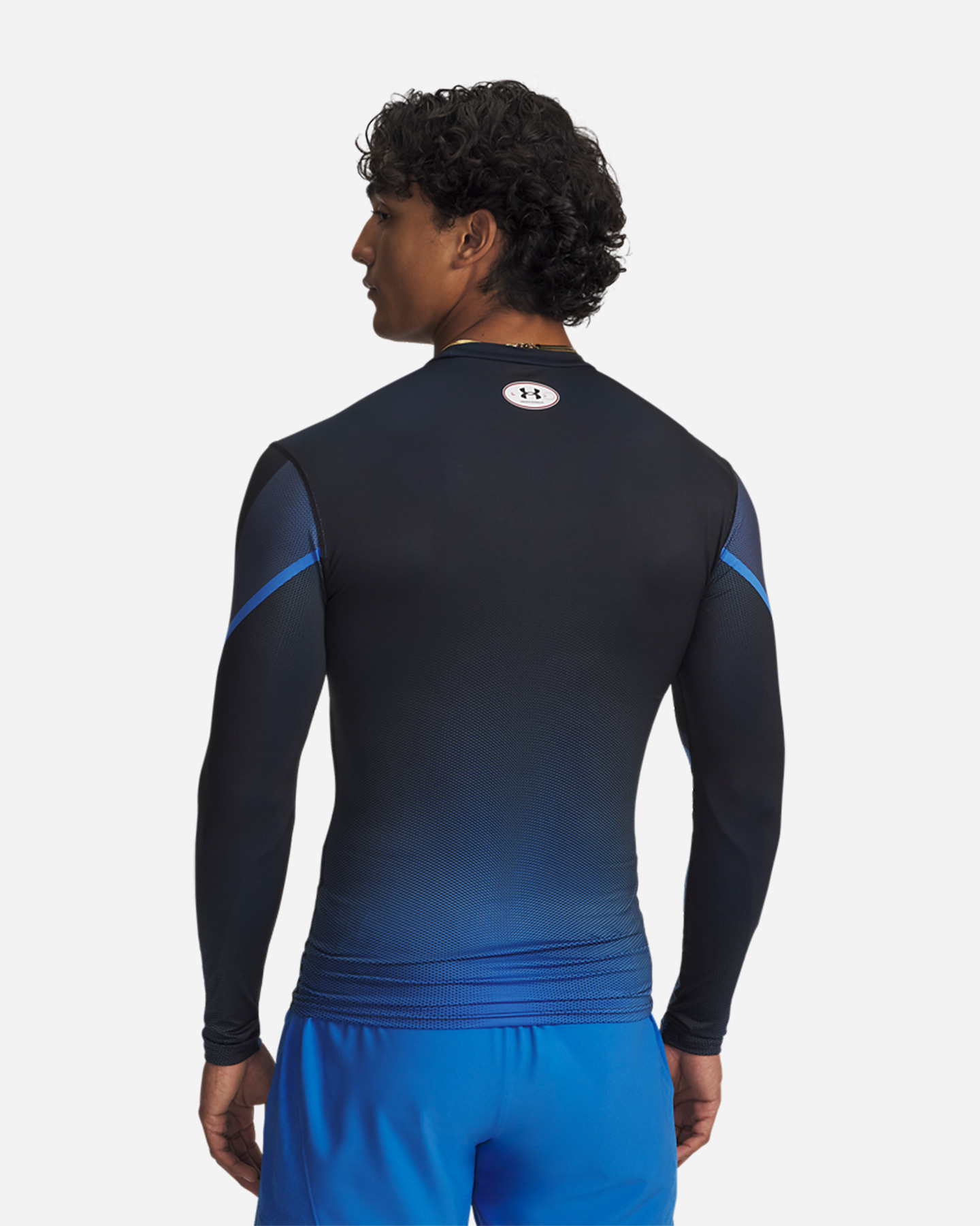 T-shirt training UNDER ARMOUR HEATGEAR SUBLIMATED M - Blu - 1 | Cisalfa Sport