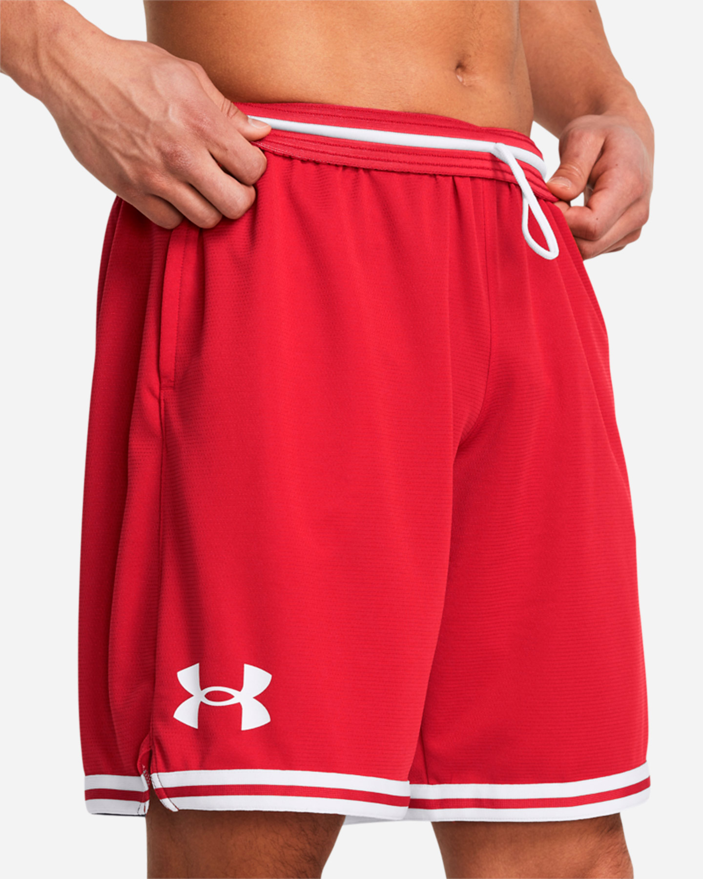 Pantaloncini basket UNDER ARMOUR PERIMETER M - Rosso - 4 | Cisalfa Sport