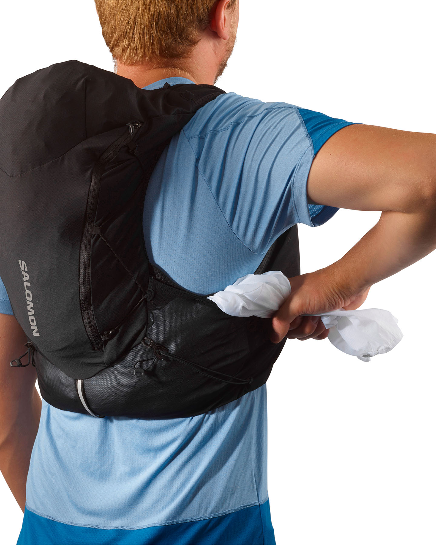 Zaino trail running SALOMON ADV SKIN 12 WITH FLASKS  - Nero - 3 | Cisalfa Sport