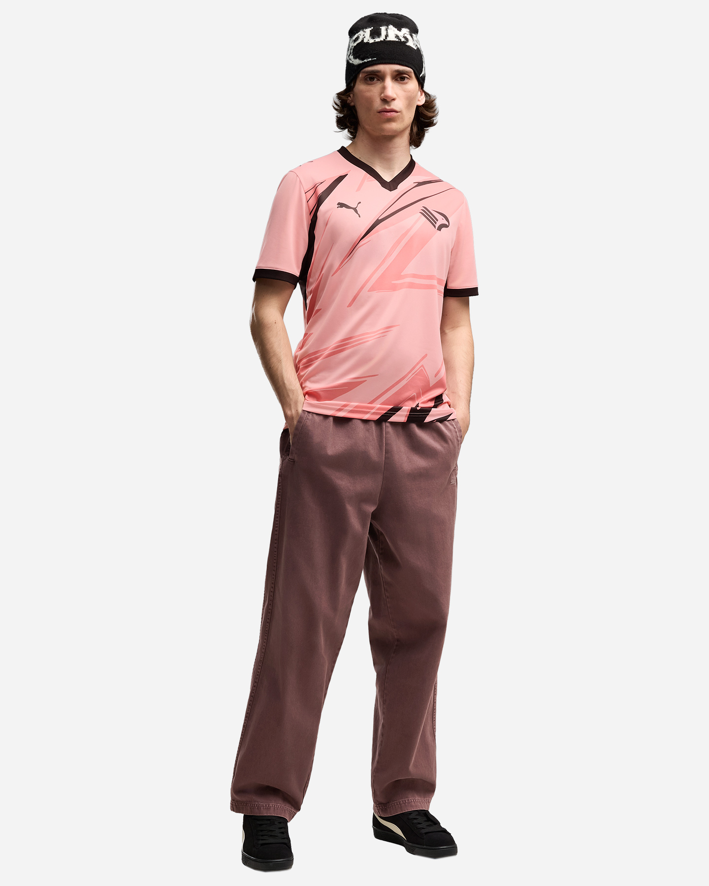 Maglia calcio ufficiale PUMA PALERMO HOME M - Rosa - 4 | Cisalfa Sport