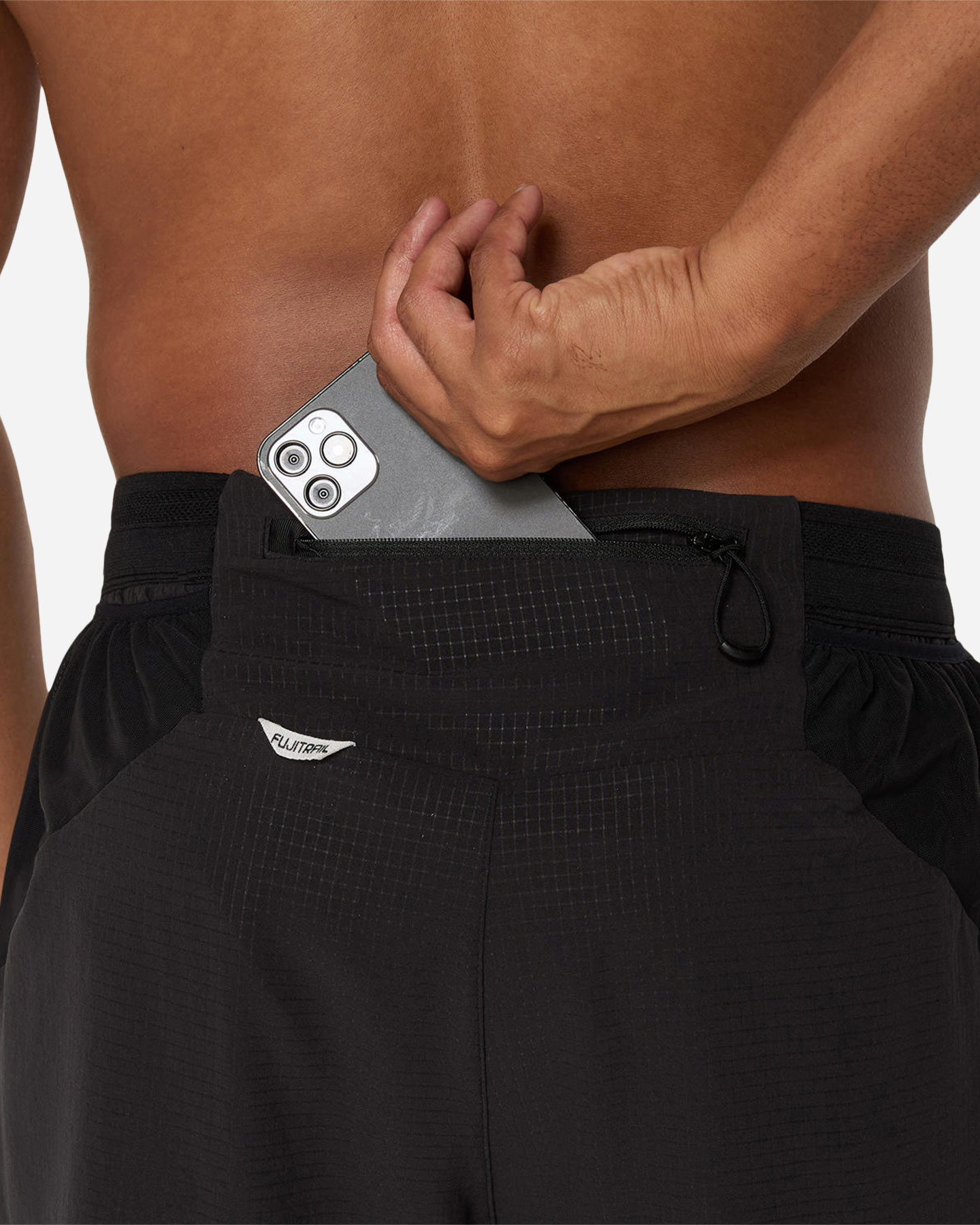 Short running ASICS FUJITRAIL ELITE M - Nero - 3 | Cisalfa Sport